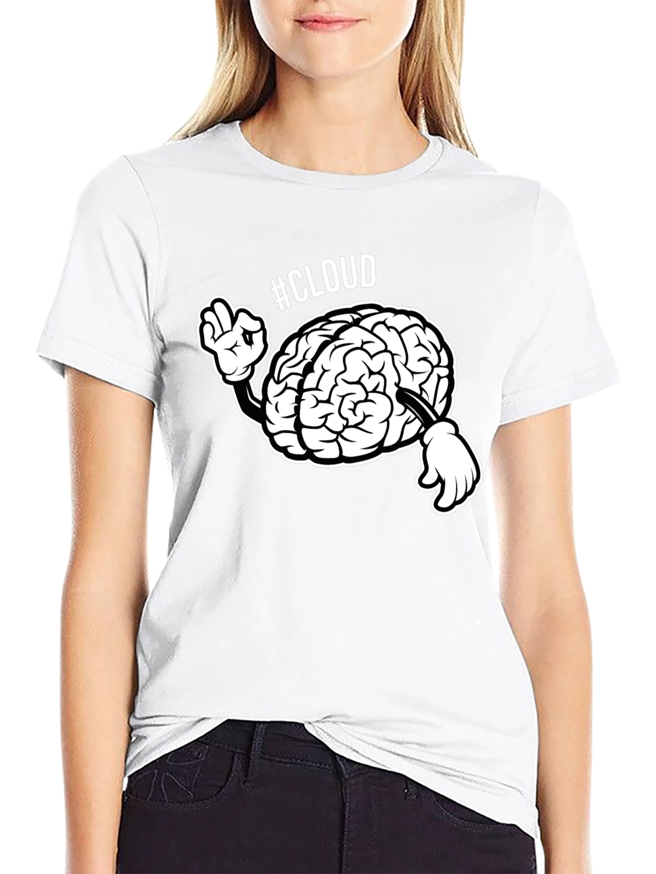Cloud Brain T-Shirt - Smart Tech Humor Tee