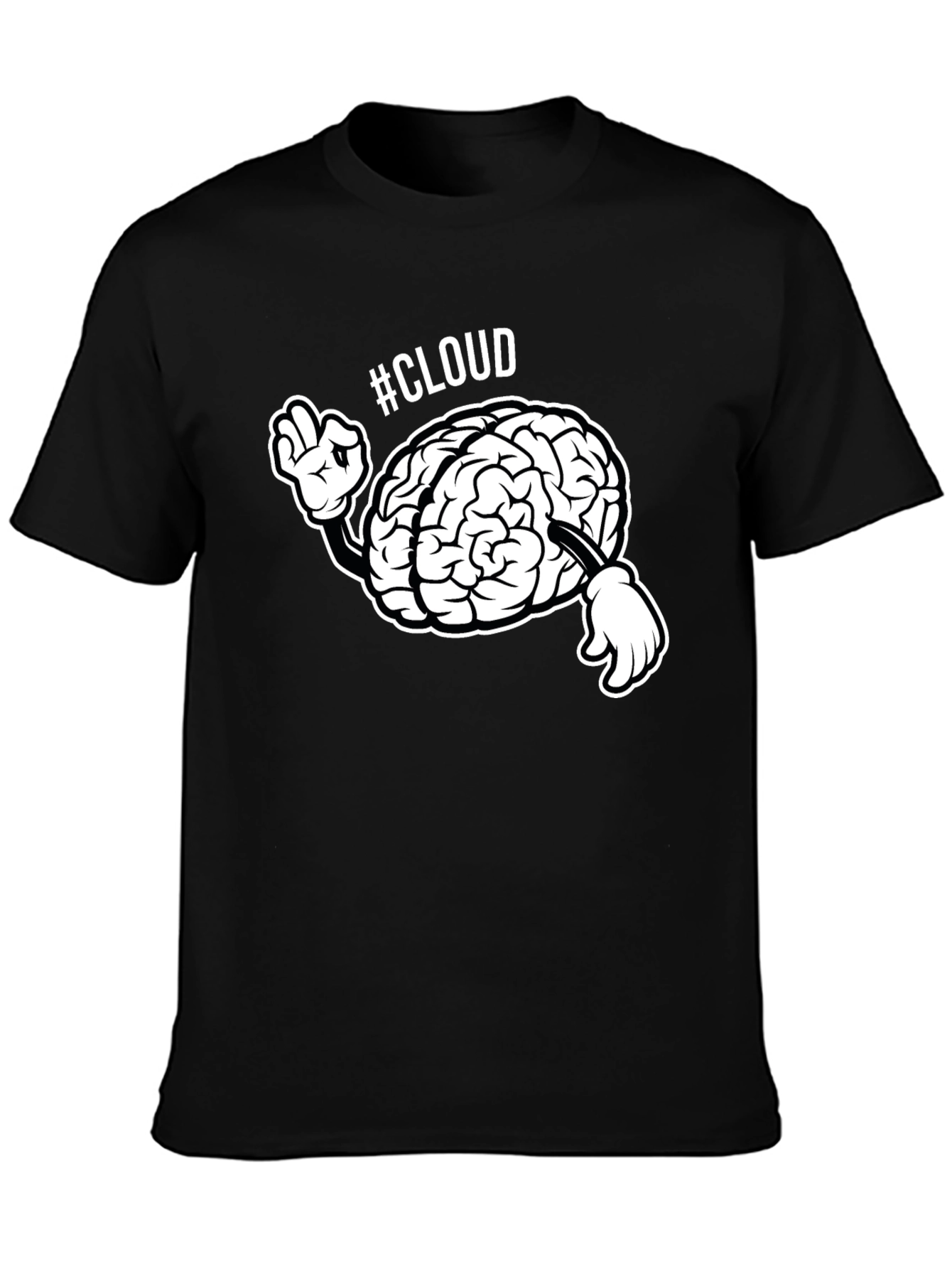 Cloud Brain T-Shirt - Smart Tech Humor Tee
