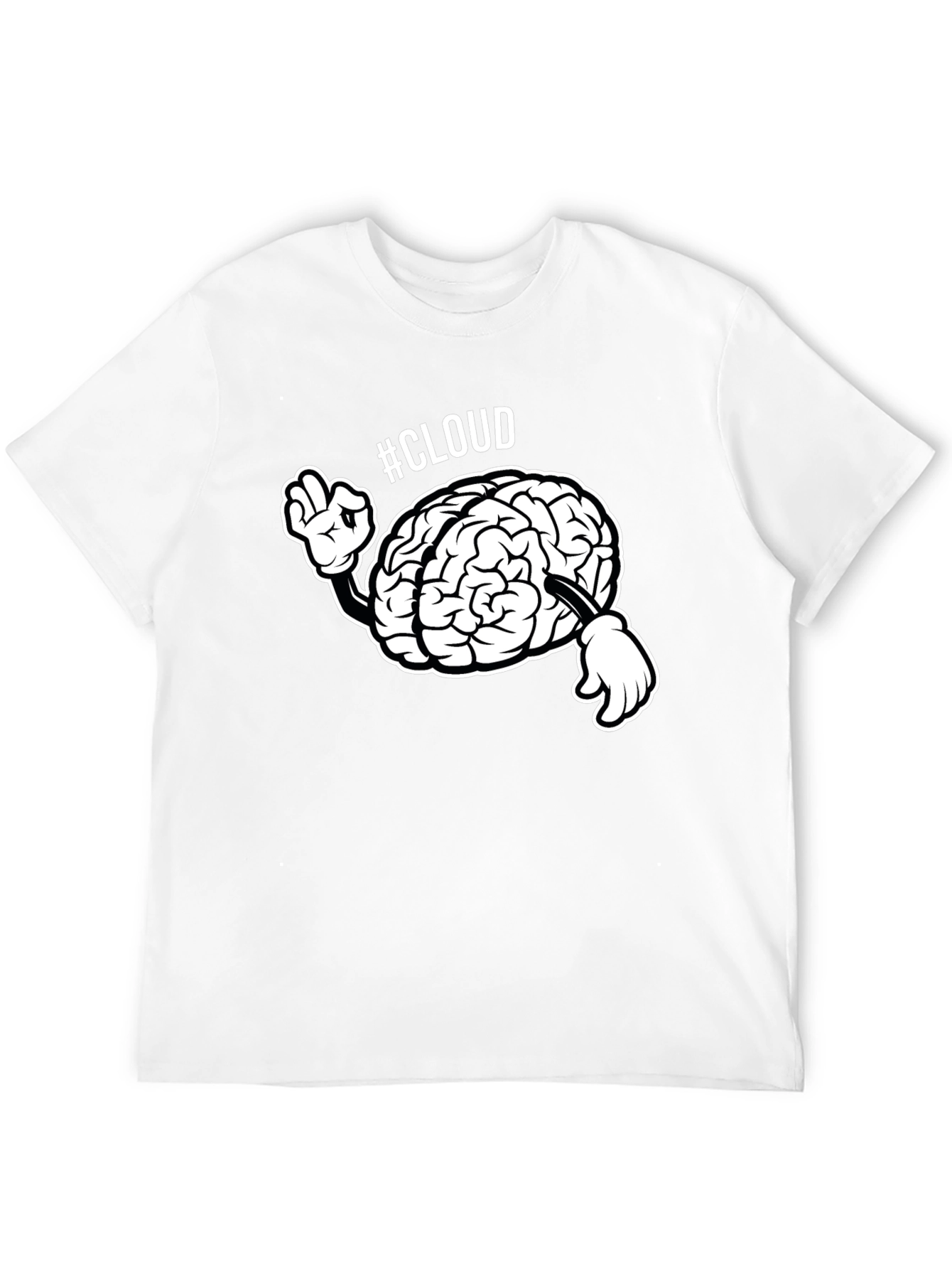 Cloud Brain T-Shirt - Smart Tech Humor Tee