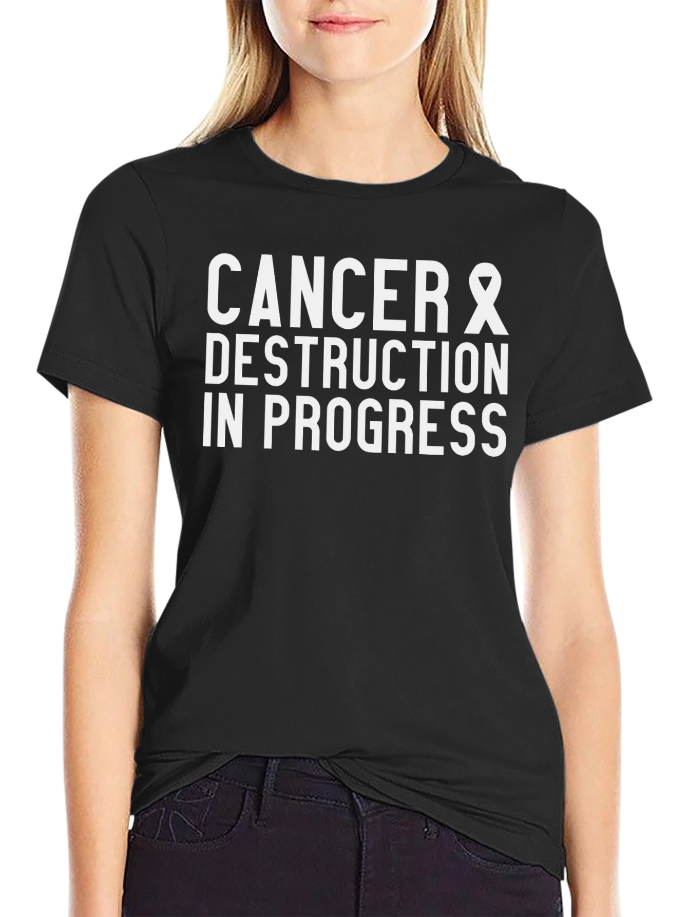 Cancer Destruction In Progress Graphic Tee