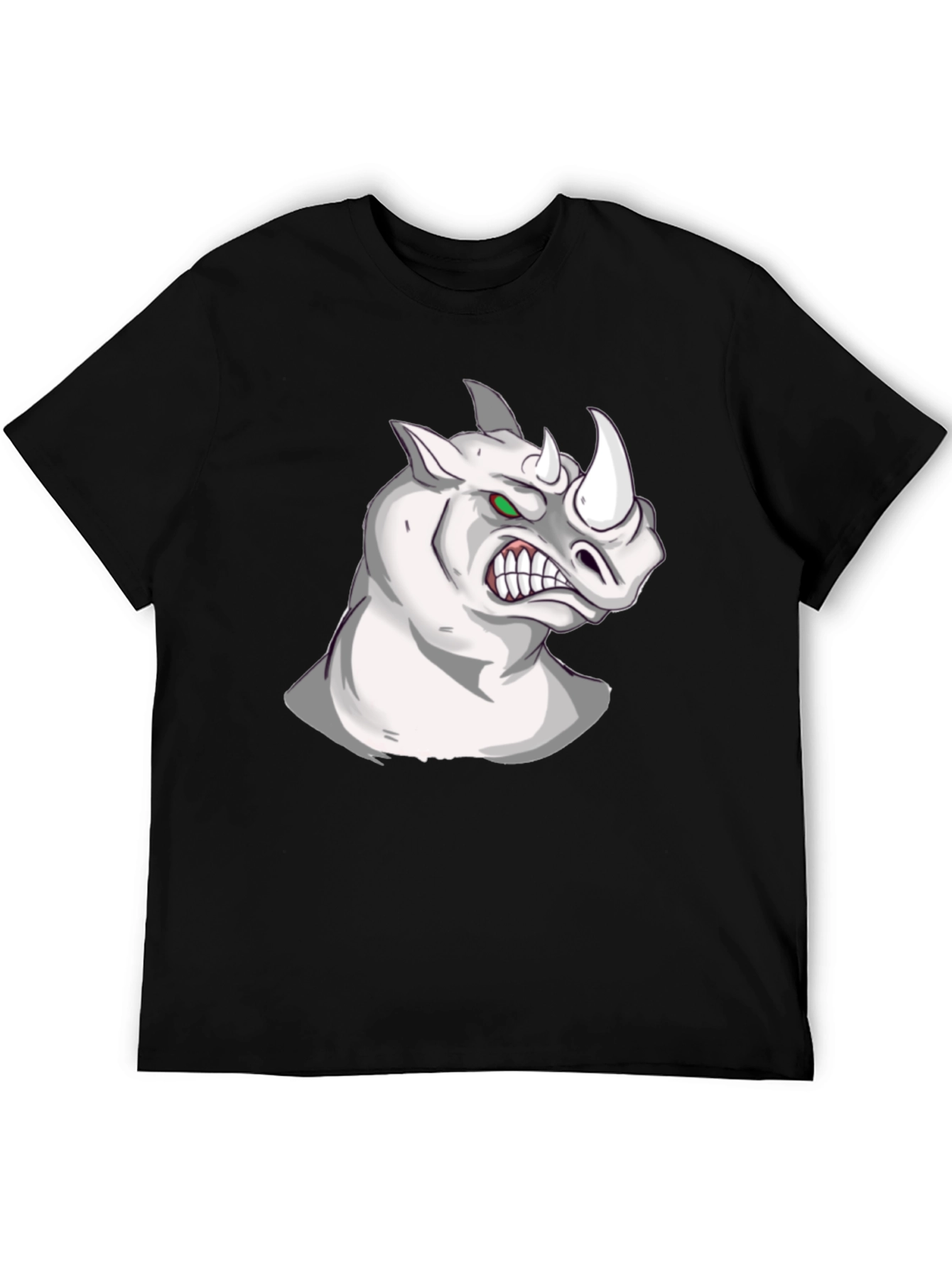 Rhino Graphic Tee - Fierce Animal Print T-Shirt