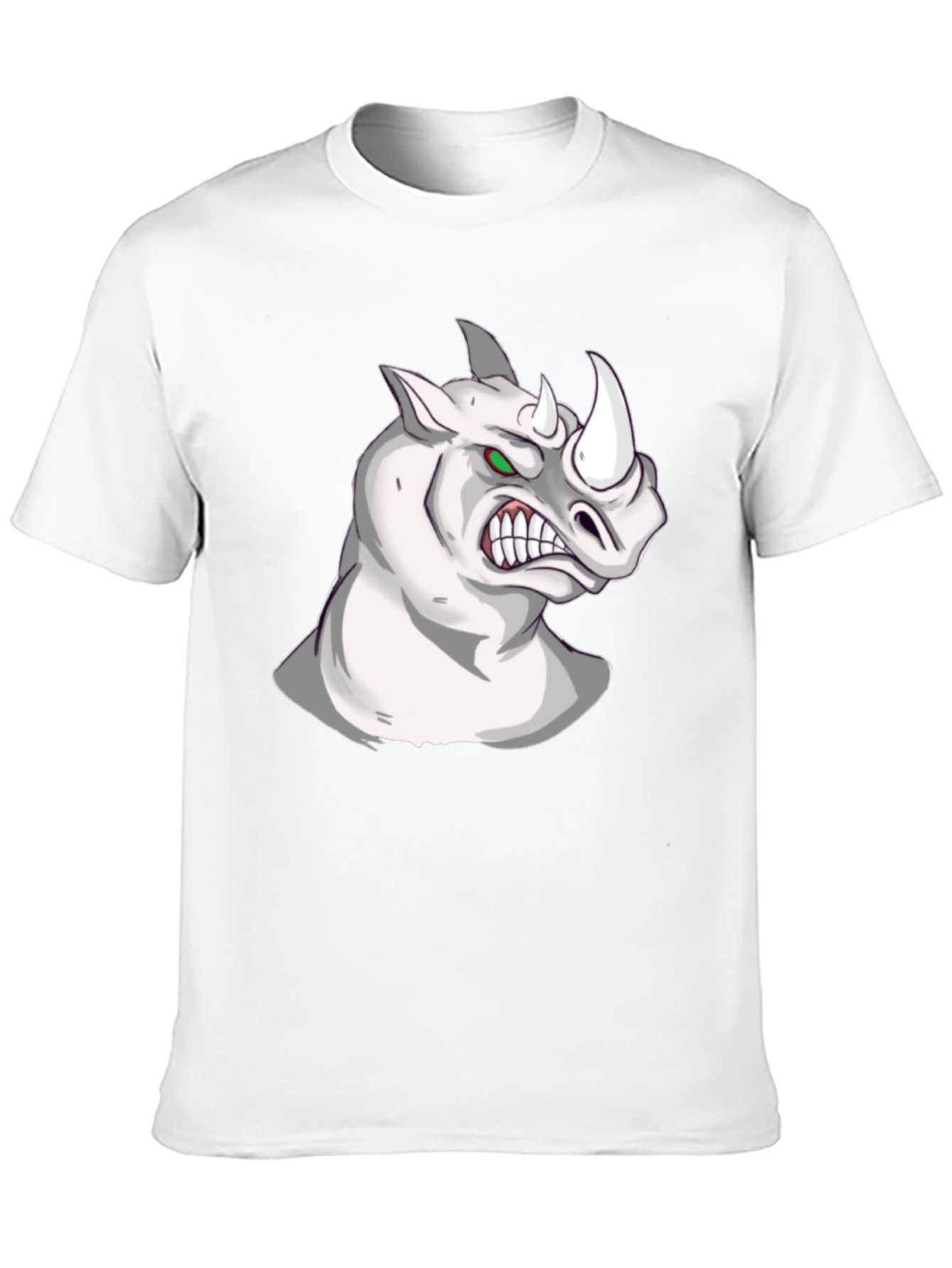 Rhino Graphic Tee - Fierce Animal Print T-Shirt
