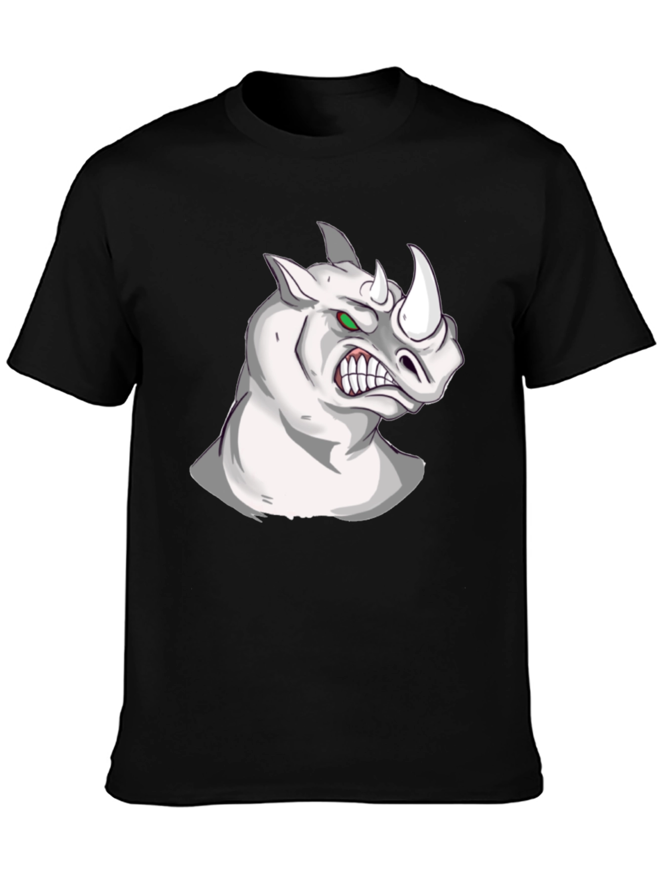 Rhino Graphic Tee - Fierce Animal Print T-Shirt
