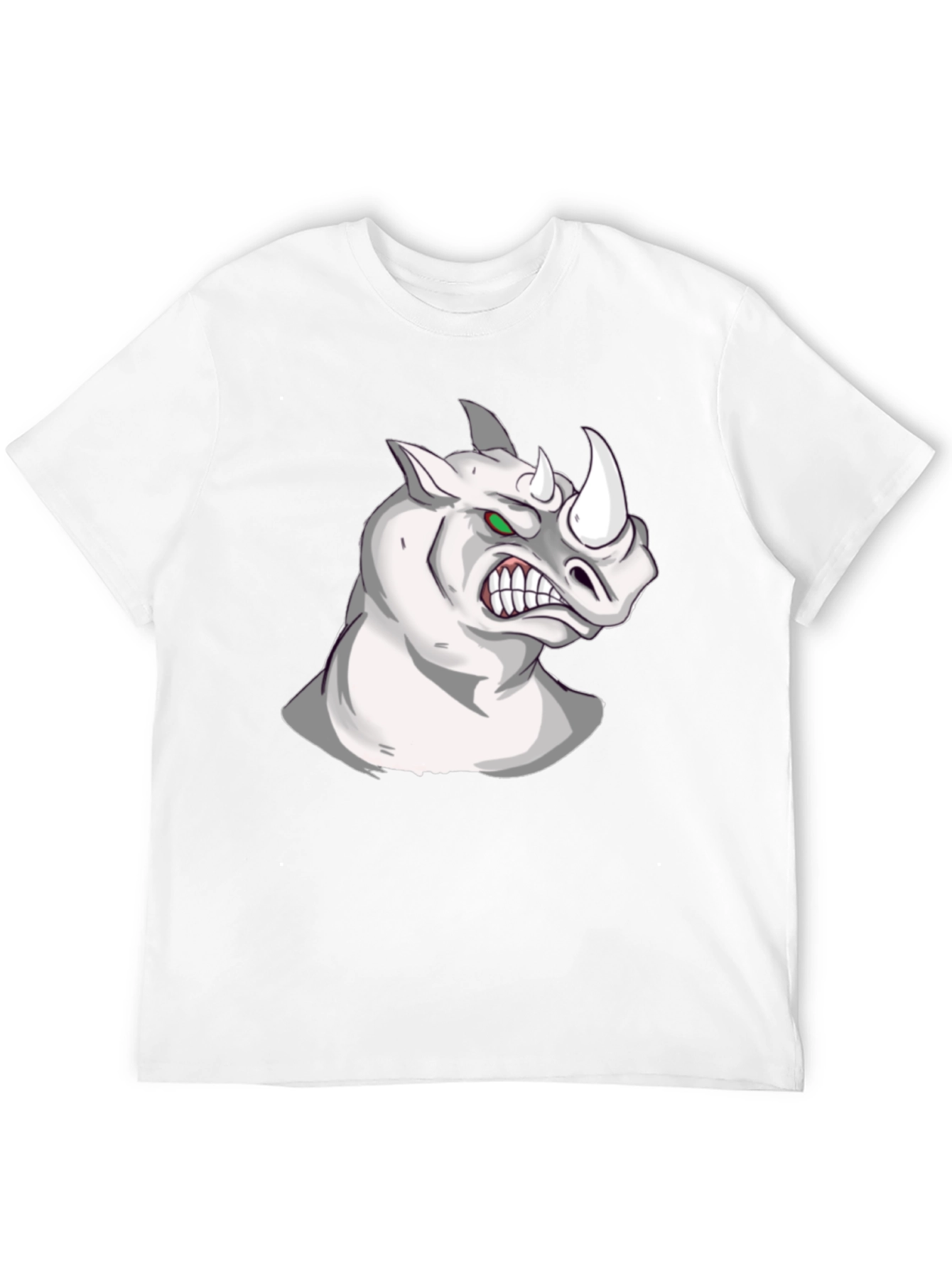 Rhino Graphic Tee - Fierce Animal Print T-Shirt