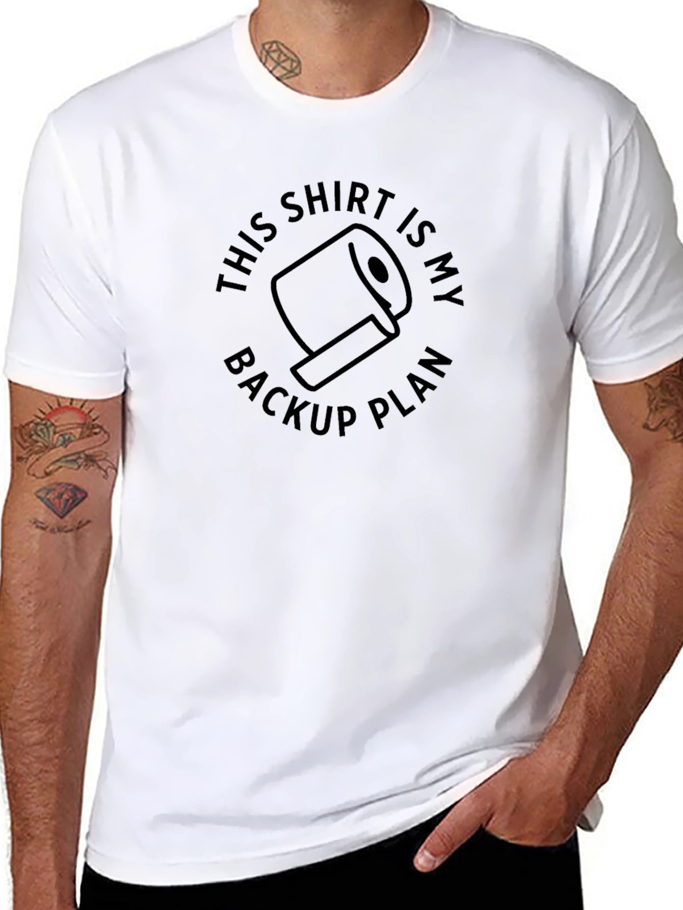 Toilet Paper Backup Plan T-Shirt