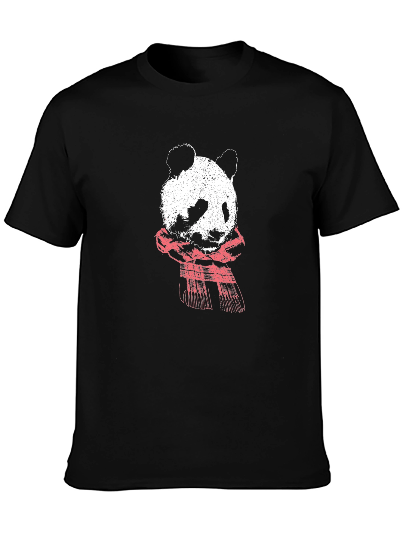 Panda Graphic T-Shirt - Black Cotton Tee
