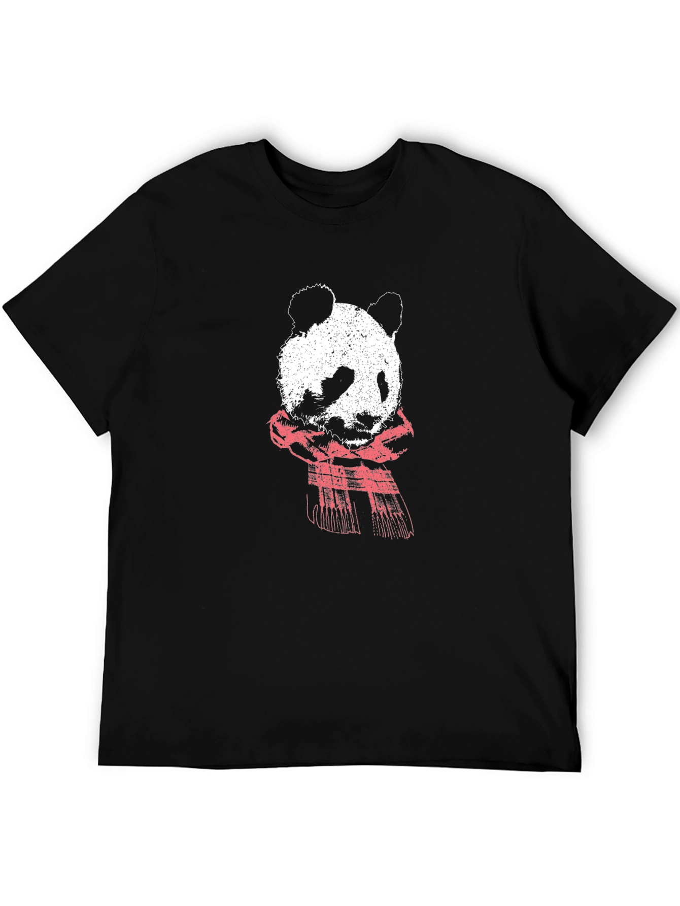 Panda Graphic T-Shirt - Black Cotton Tee