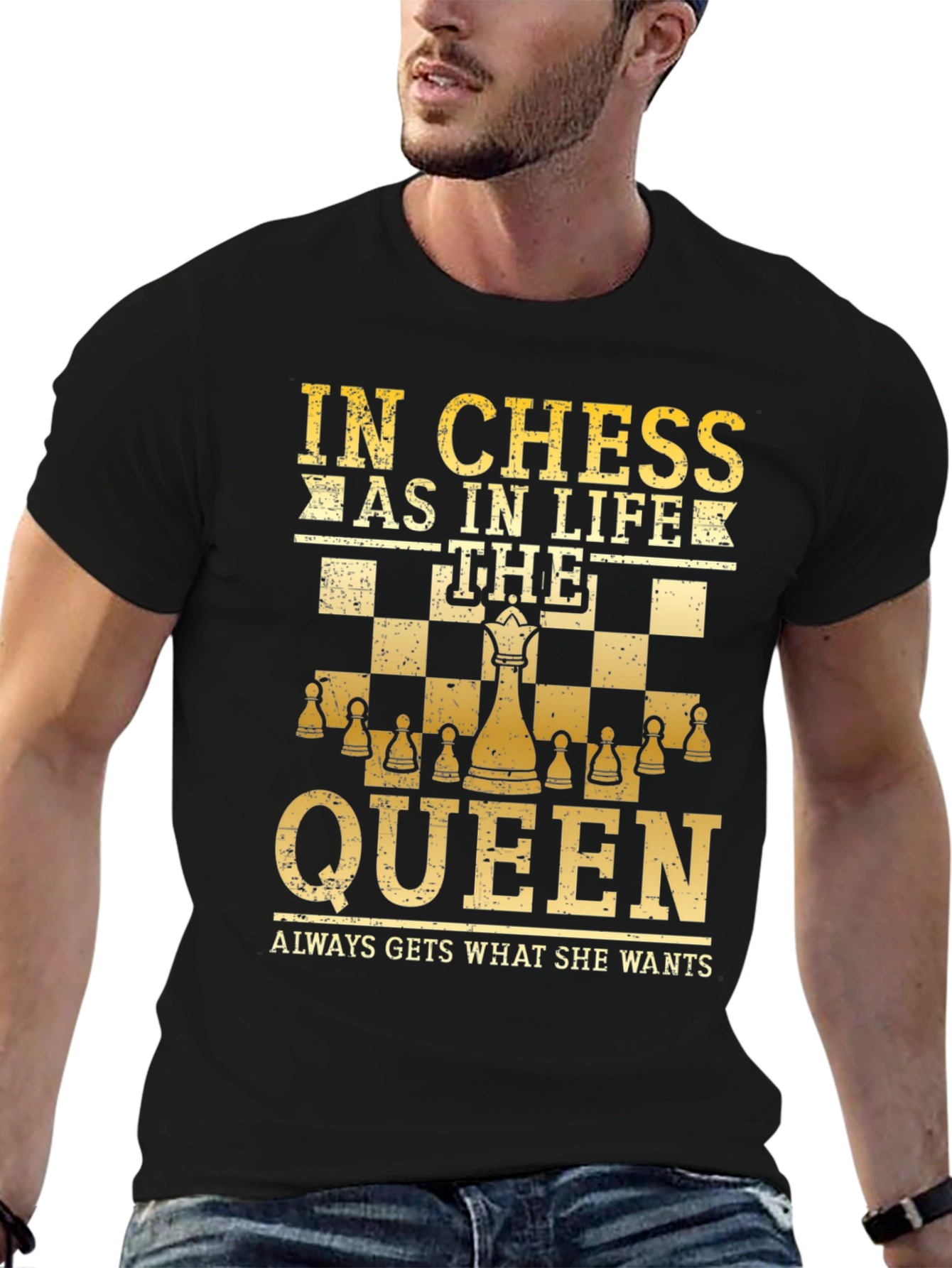 Chess Queen T-Shirt - In Chess As In Life
