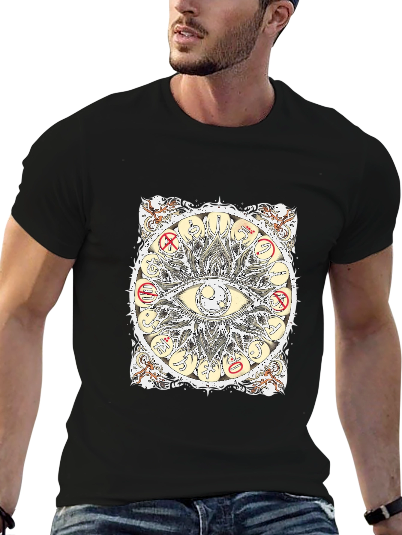 Mystic Eye Graphic Tee - Unisex Black T-Shirt