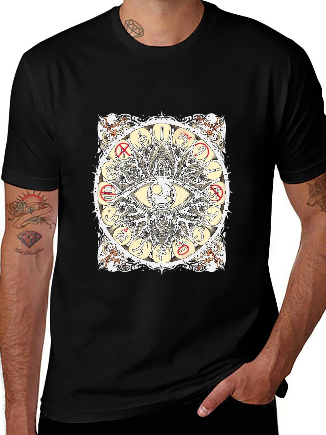 Mystic Eye Graphic Tee - Unisex Black T-Shirt