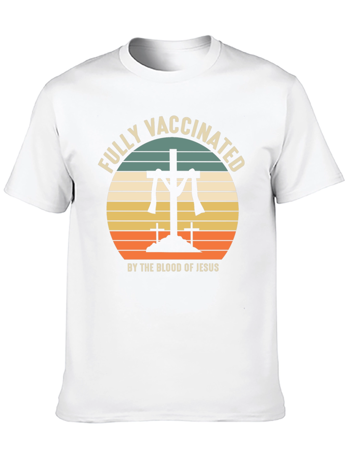 Fully Vaccinated by The Blood of Jesus Graphic T-Shirt