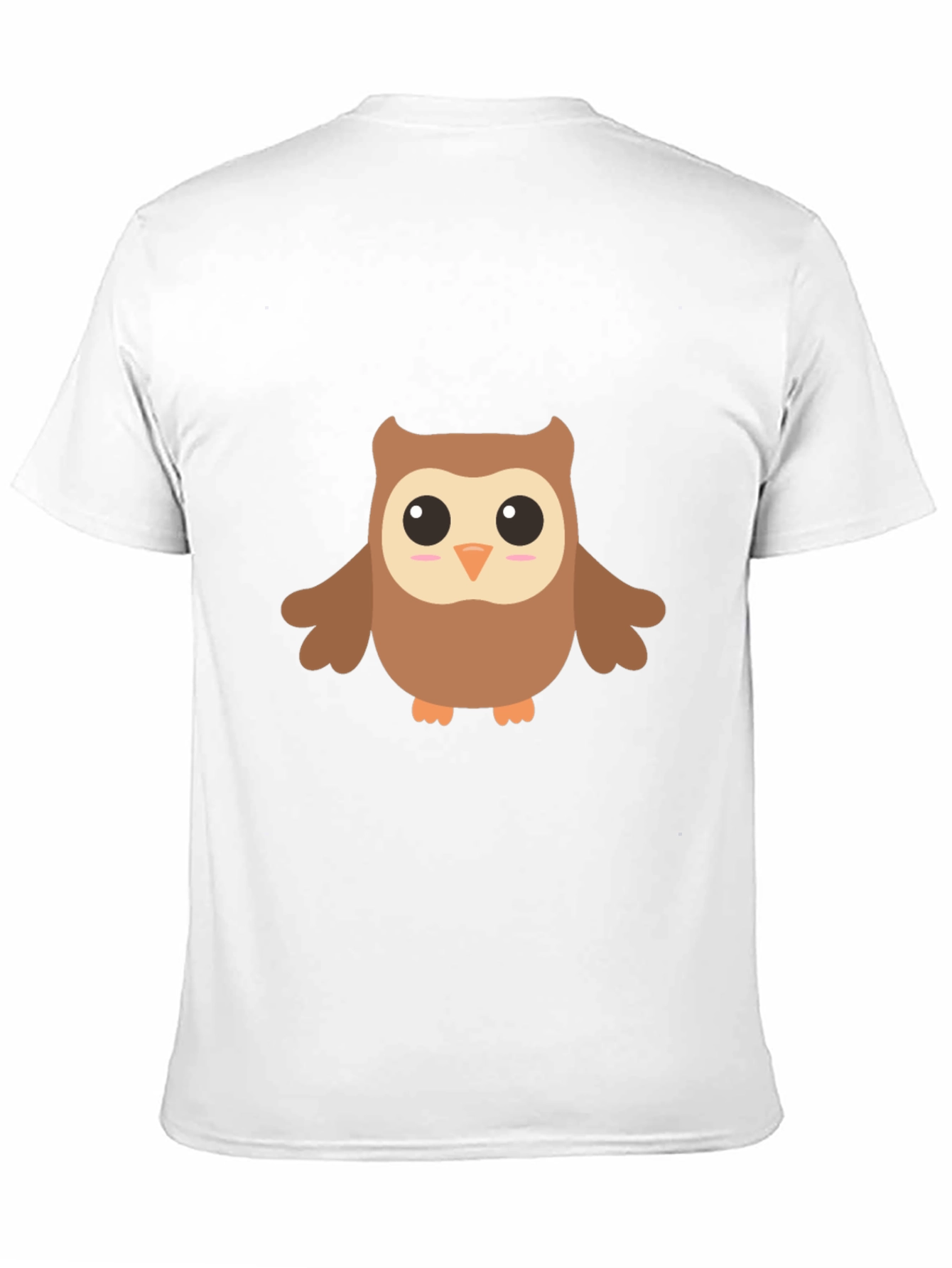 Cute Cartoon Owl Graphic Black T-Shirt