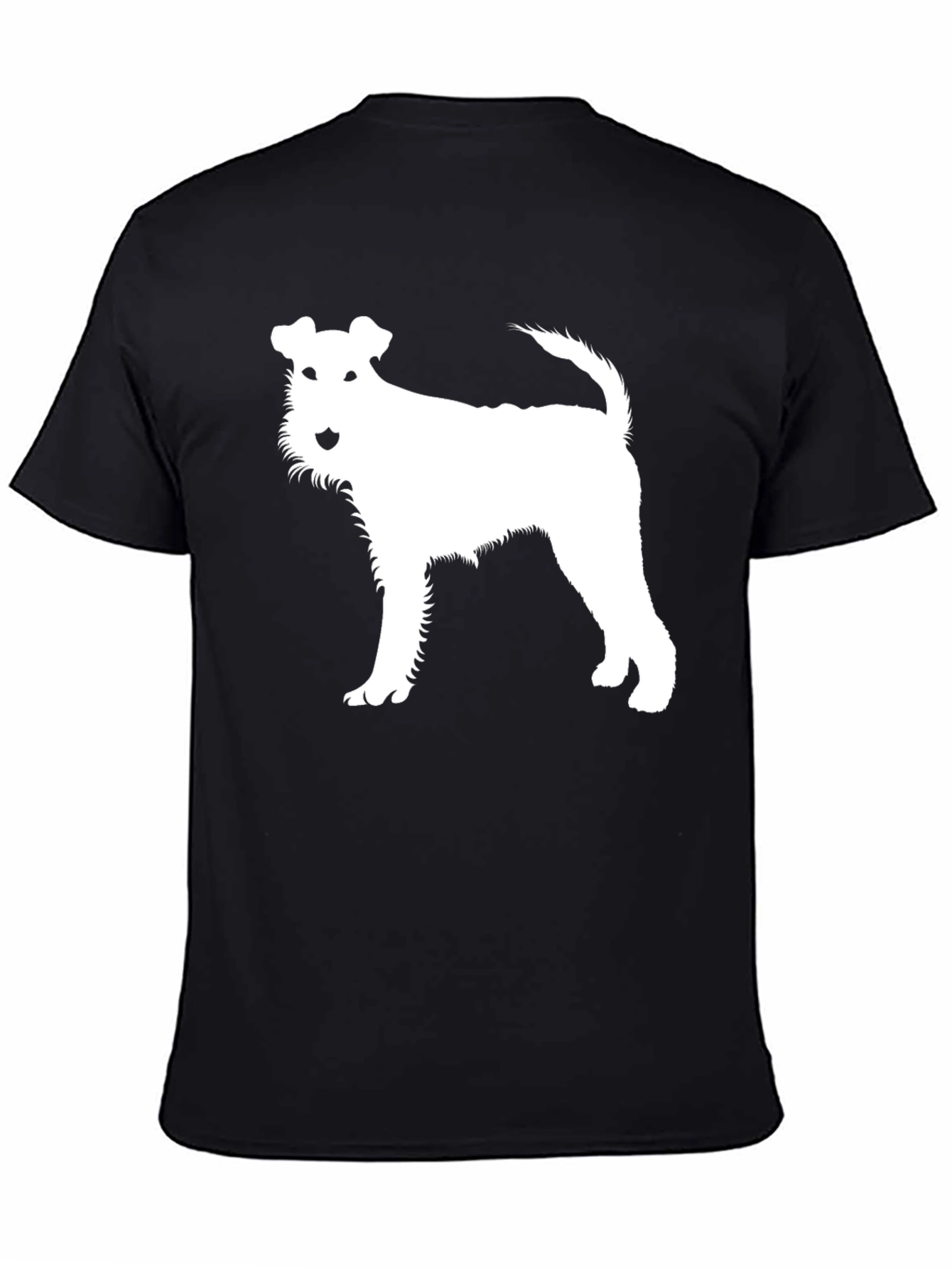 Dog Silhouette Black T-Shirt