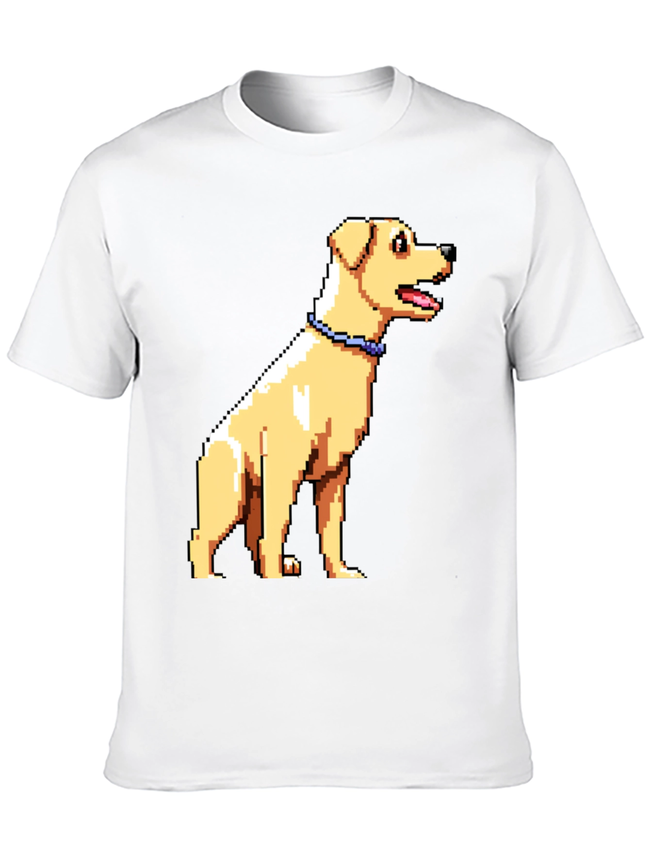 Pixel Art Dog Graphic T-Shirt