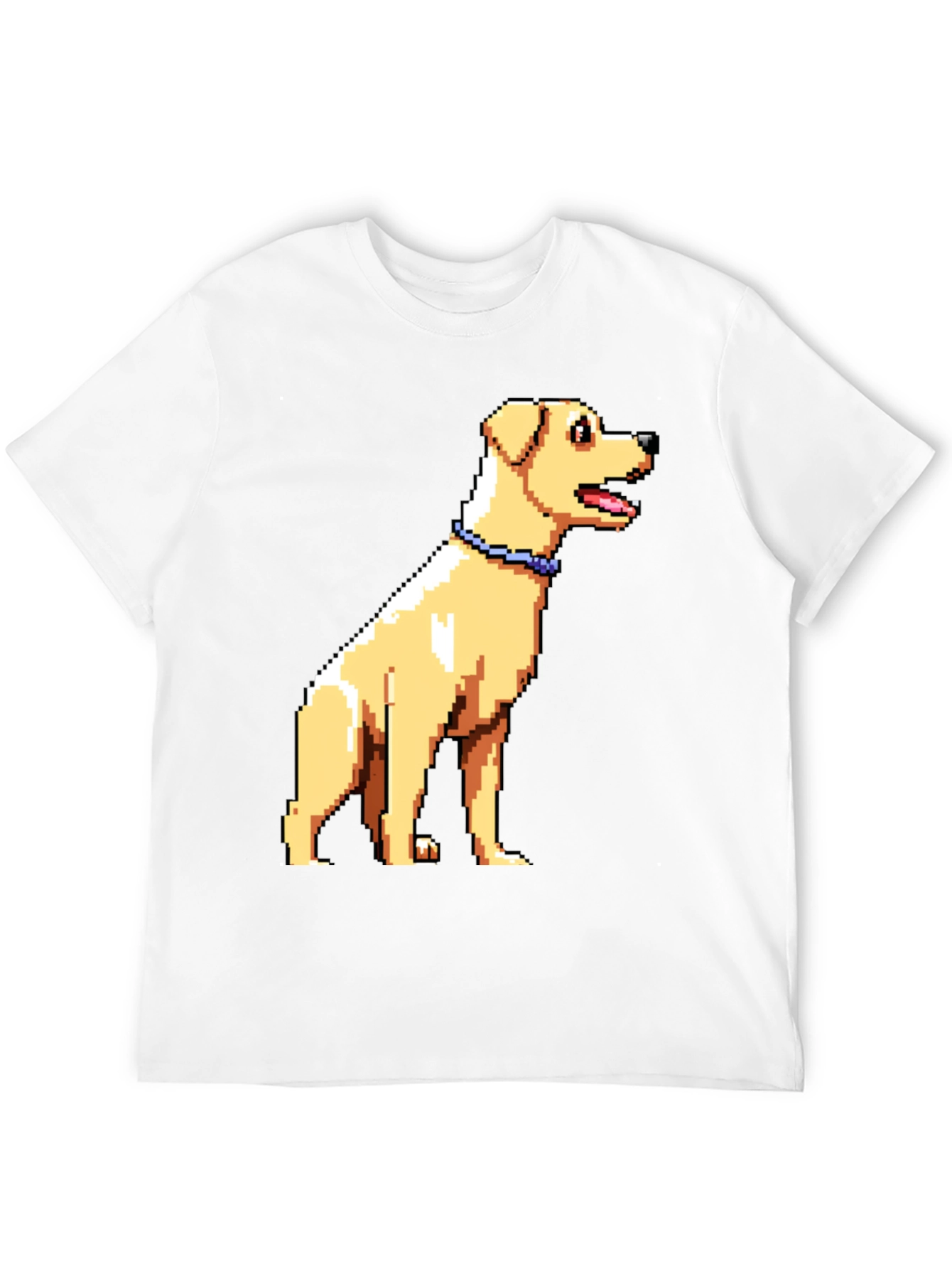 Pixel Art Dog Graphic T-Shirt