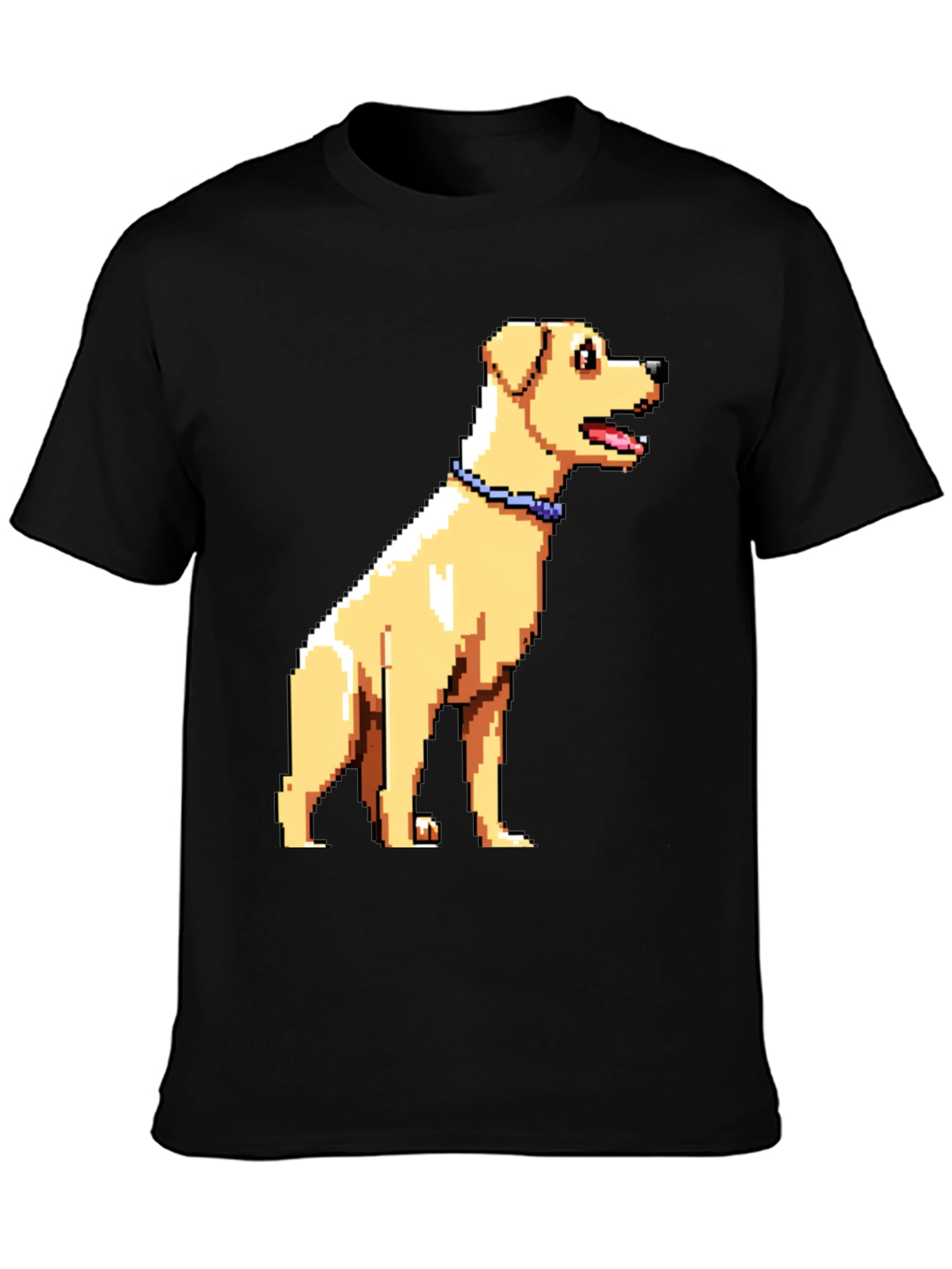 Pixel Art Dog Graphic T-Shirt