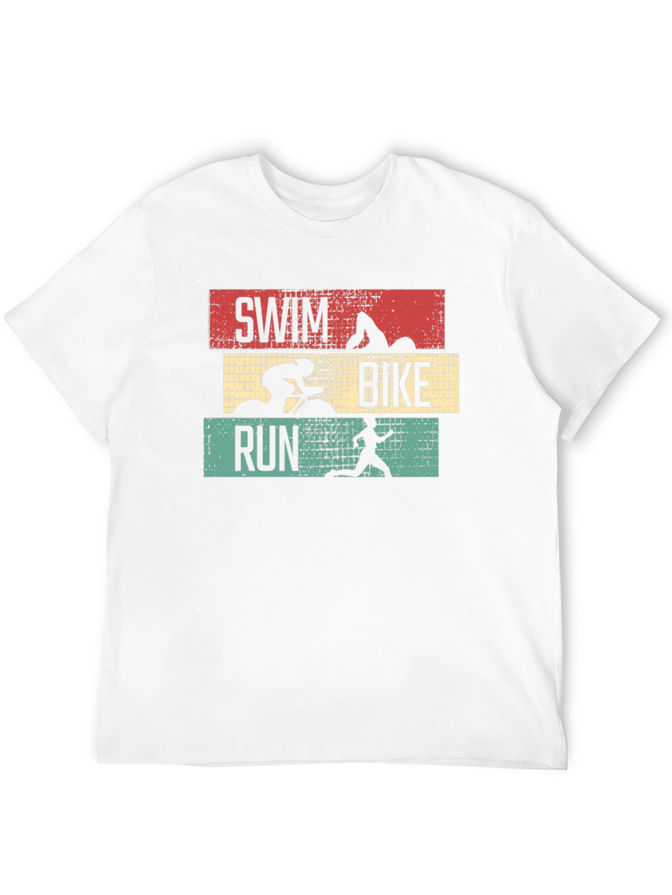 Triathlon Swim Bike Run Graphic T-Shirt