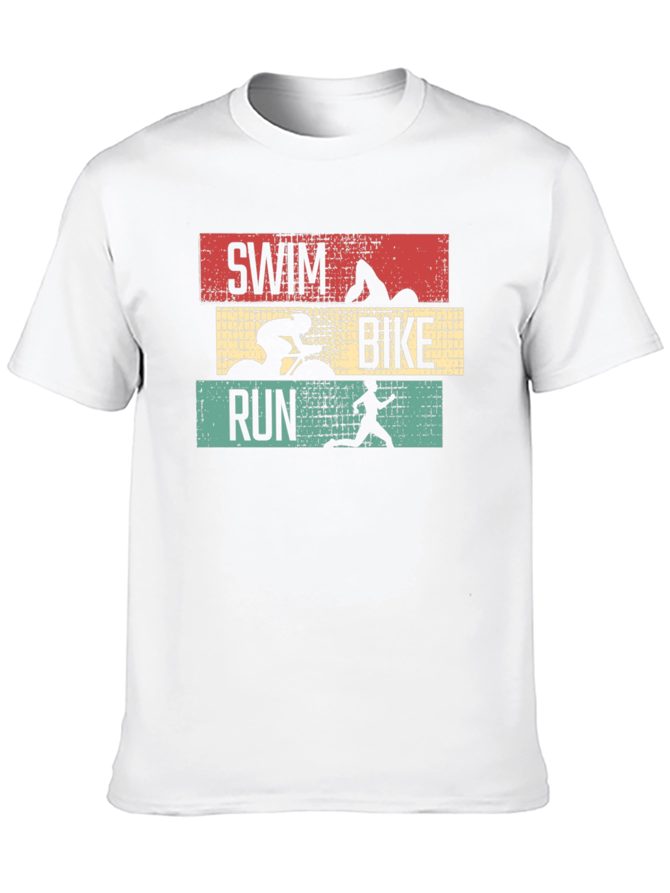 Triathlon Swim Bike Run Graphic T-Shirt