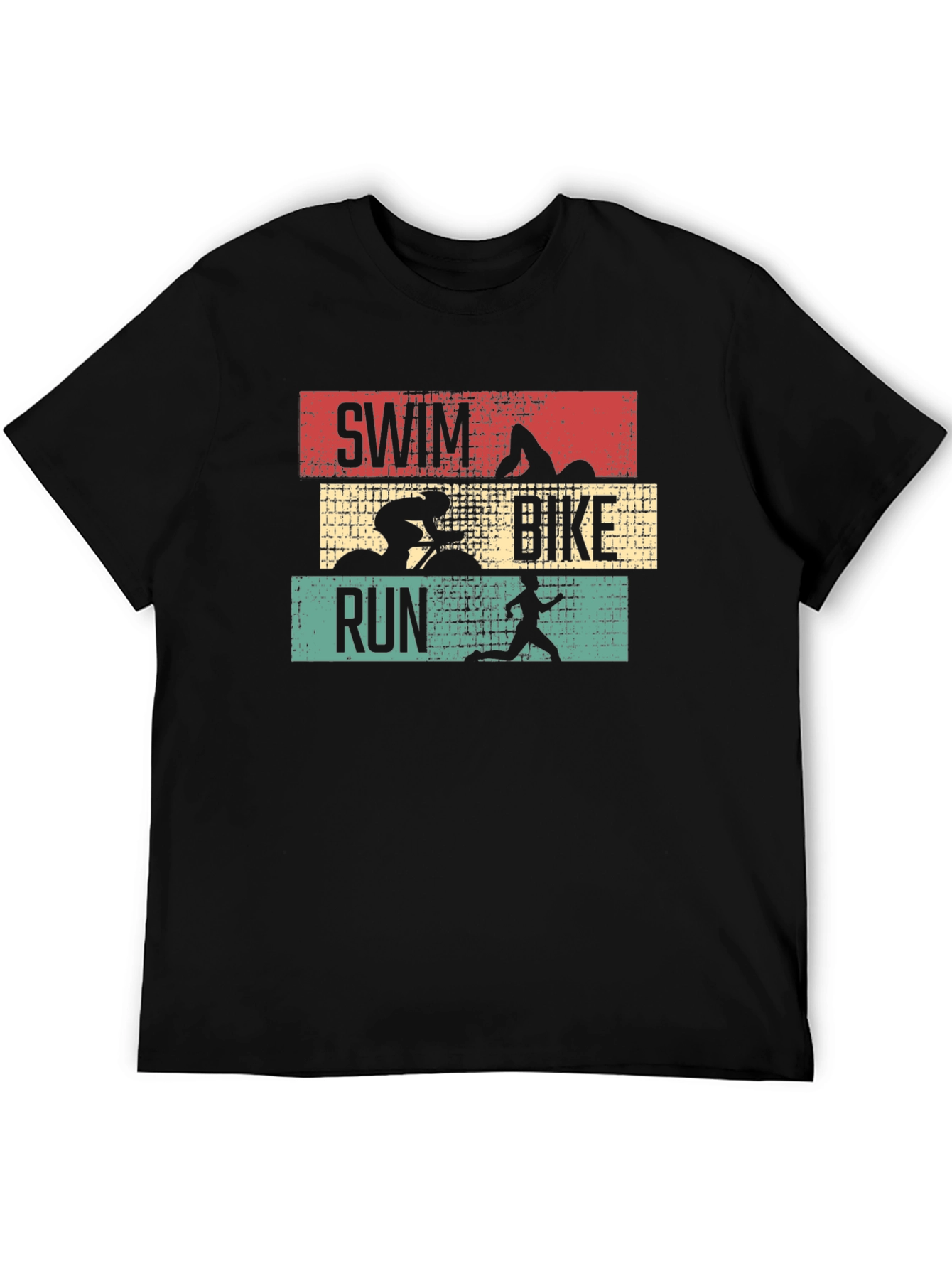 Triathlon Swim Bike Run Graphic T-Shirt
