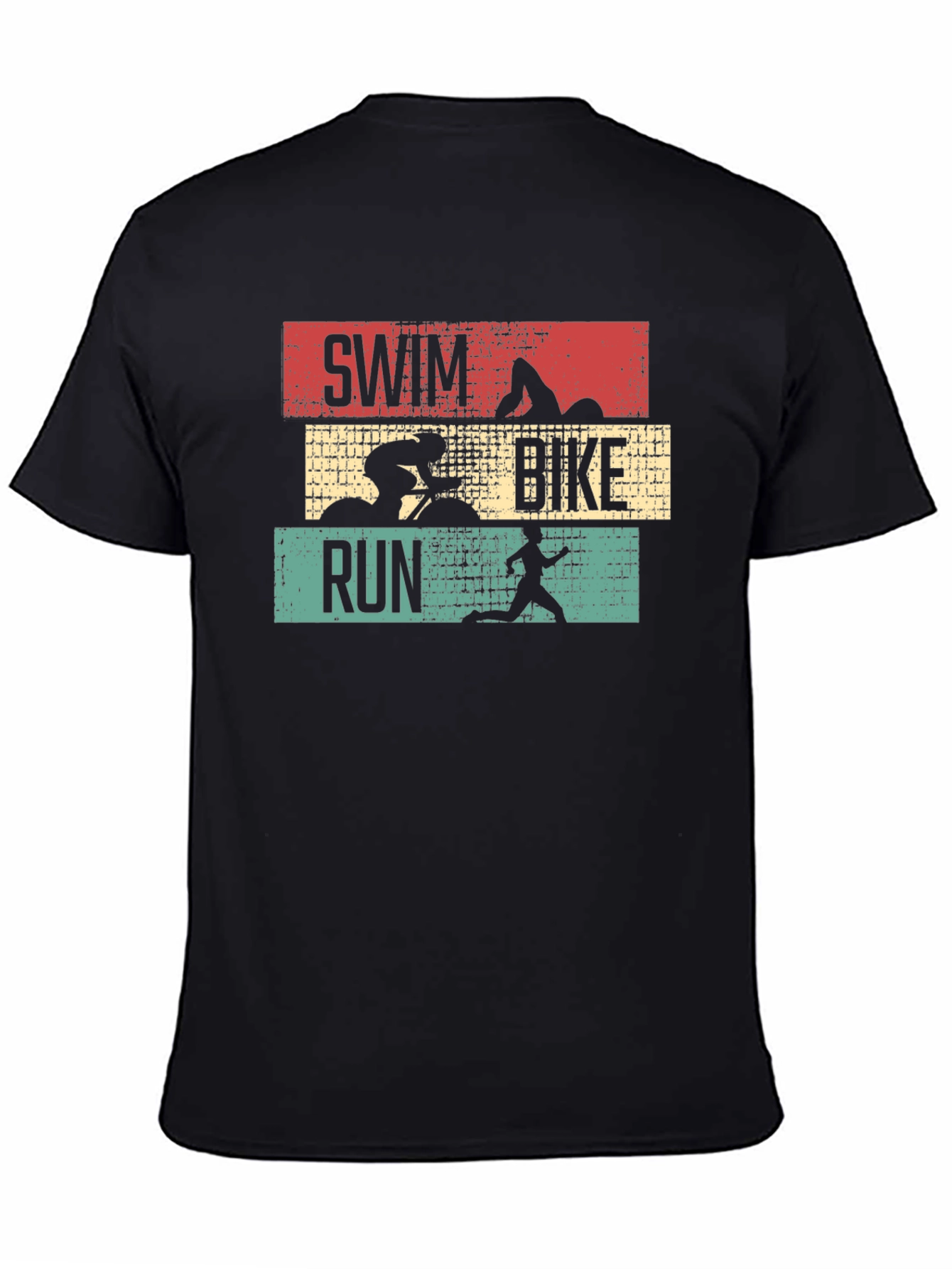 Triathlon Swim Bike Run Graphic T-Shirt