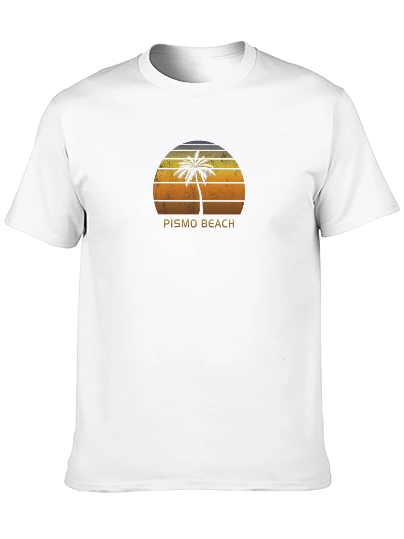 Pismo Beach Sunset Palm Tree T-Shirt
