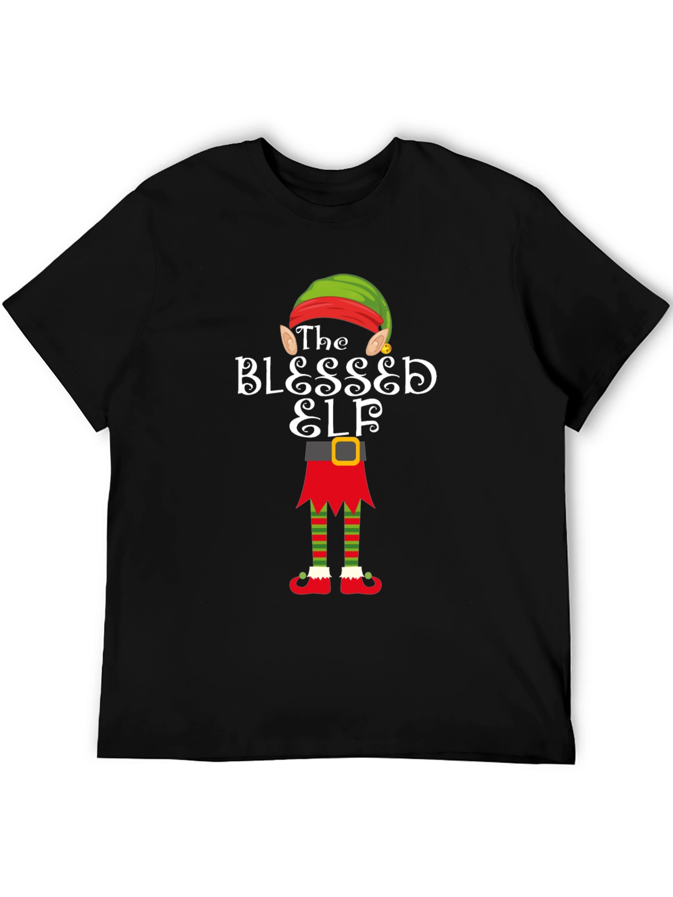 Blessed Elf Christmas T-Shirt - Holiday Festive Wear