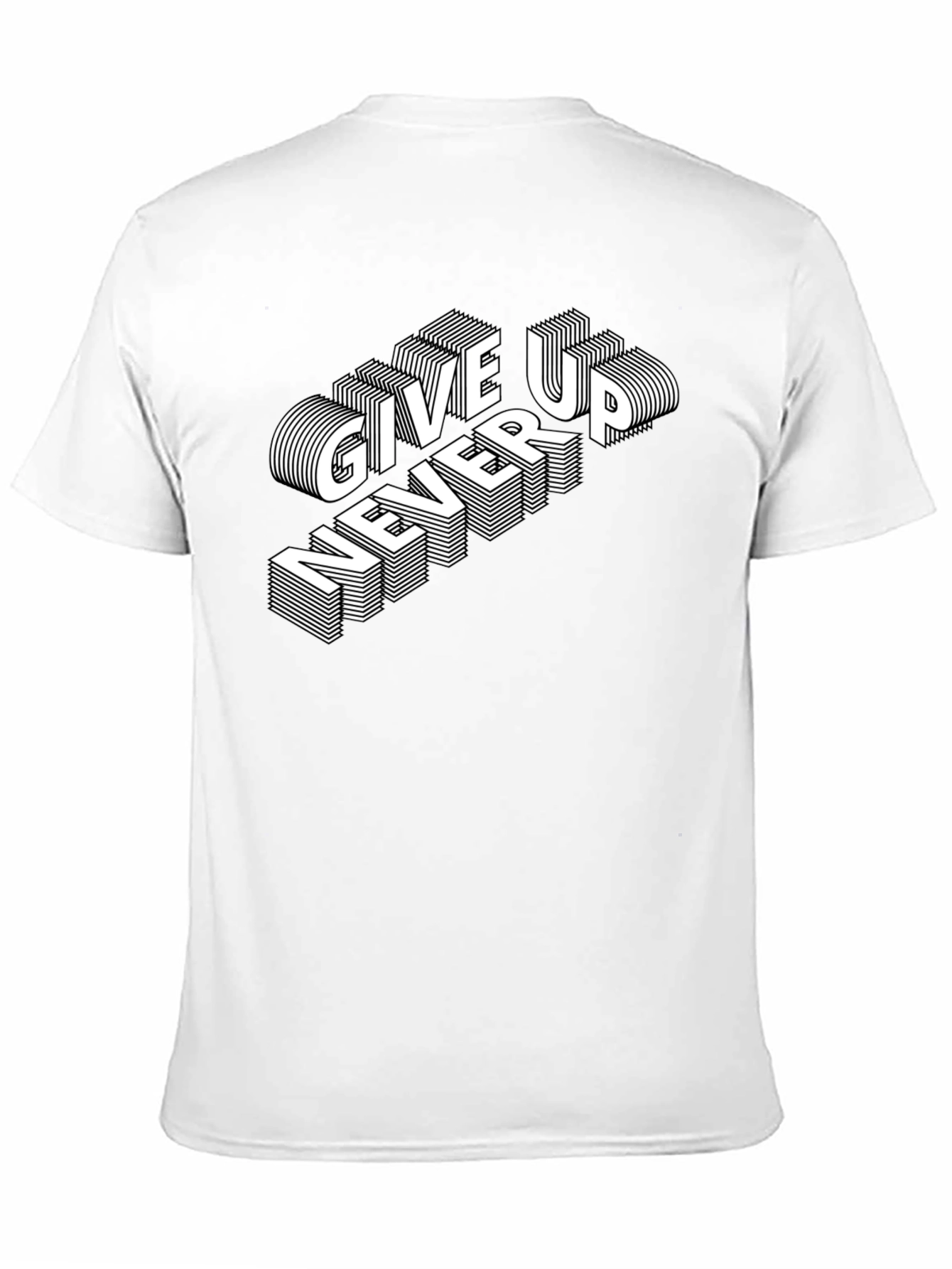 Never Give Up Graphic Tee - Stylish Statement Shirt