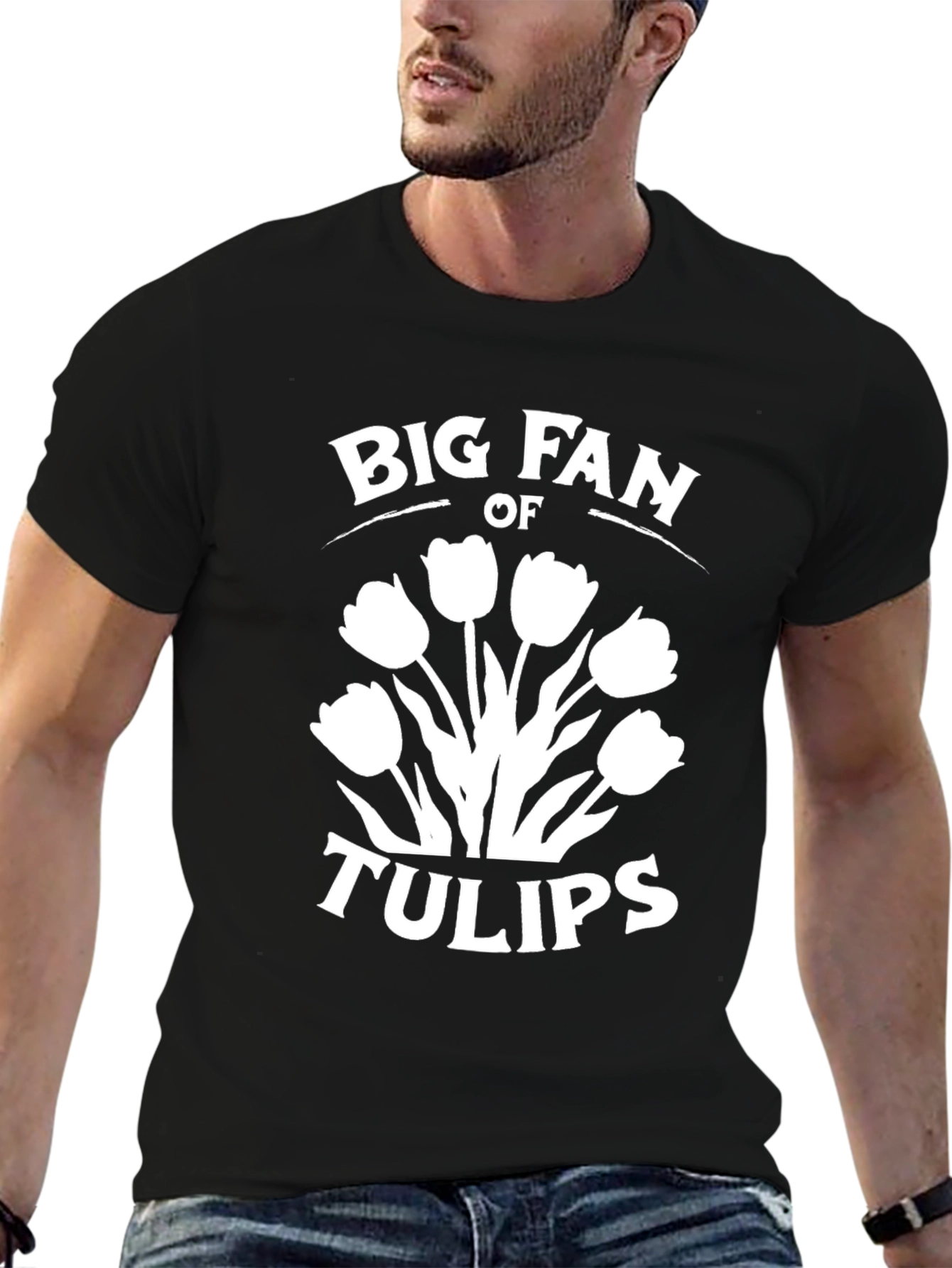 Big Fan of Tulips Graphic T-Shirt