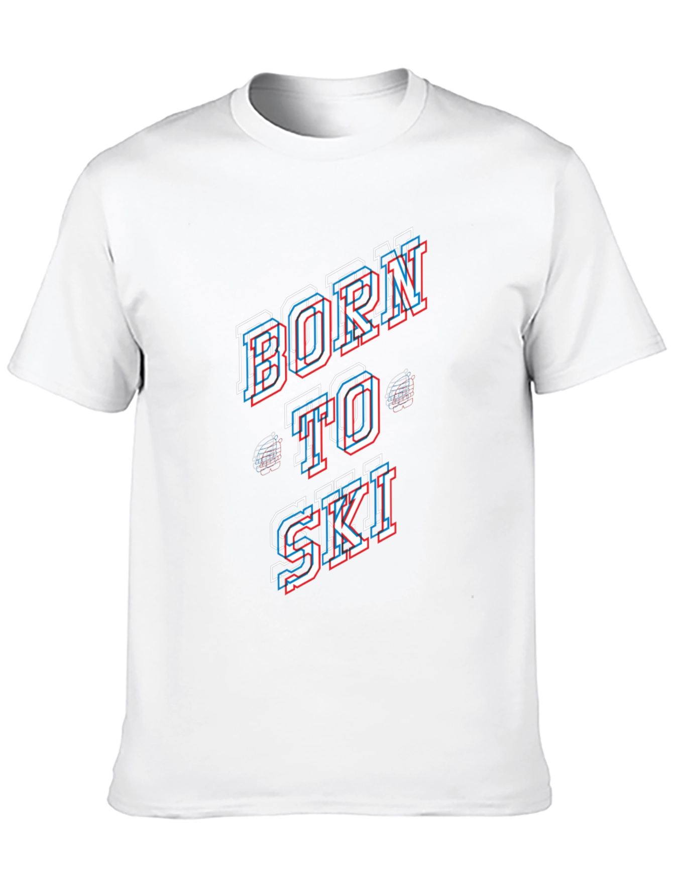 Born to Ski Black Graphic Tee