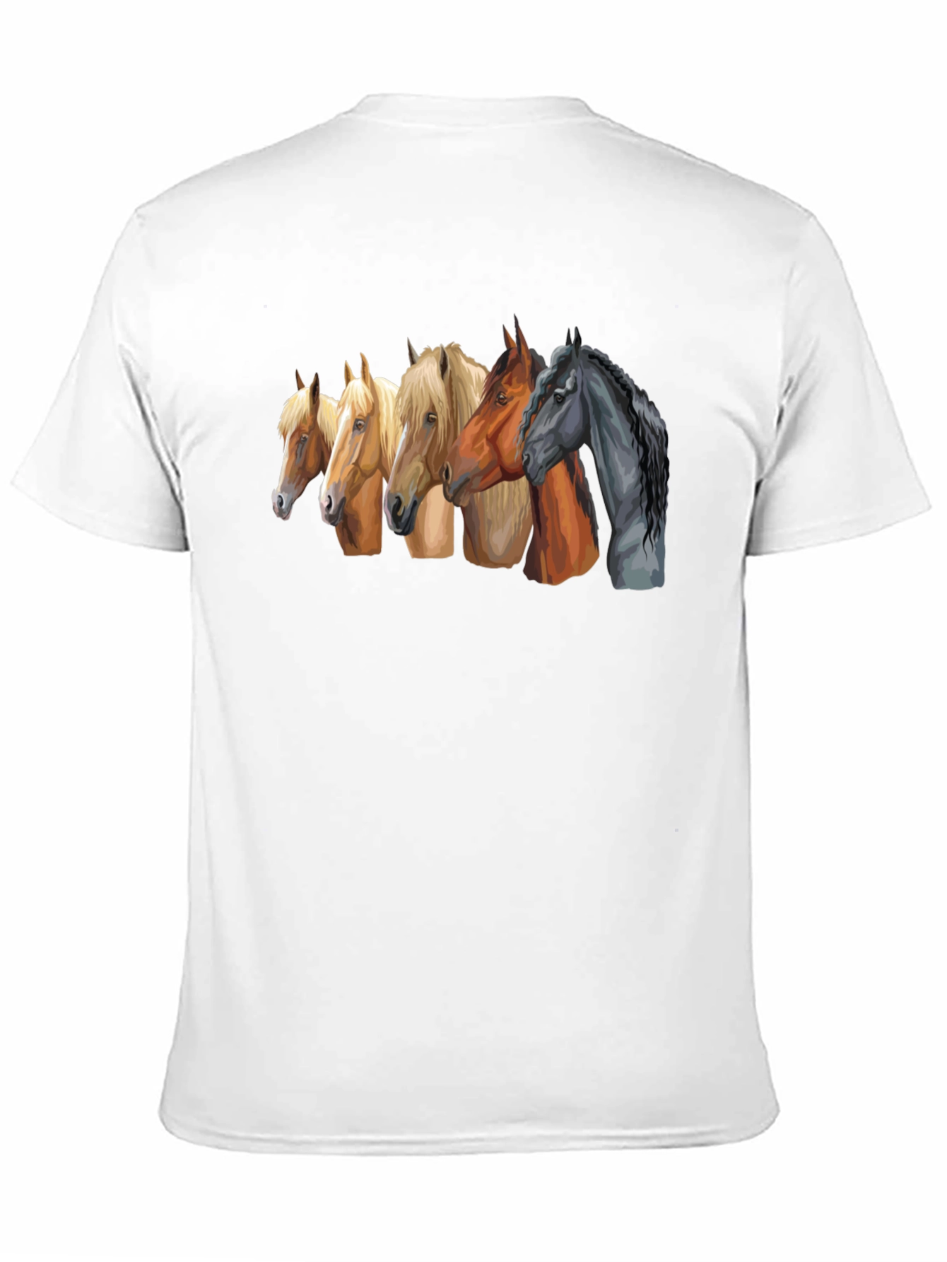 Horse Breed Tee - Black Graphic T-Shirt