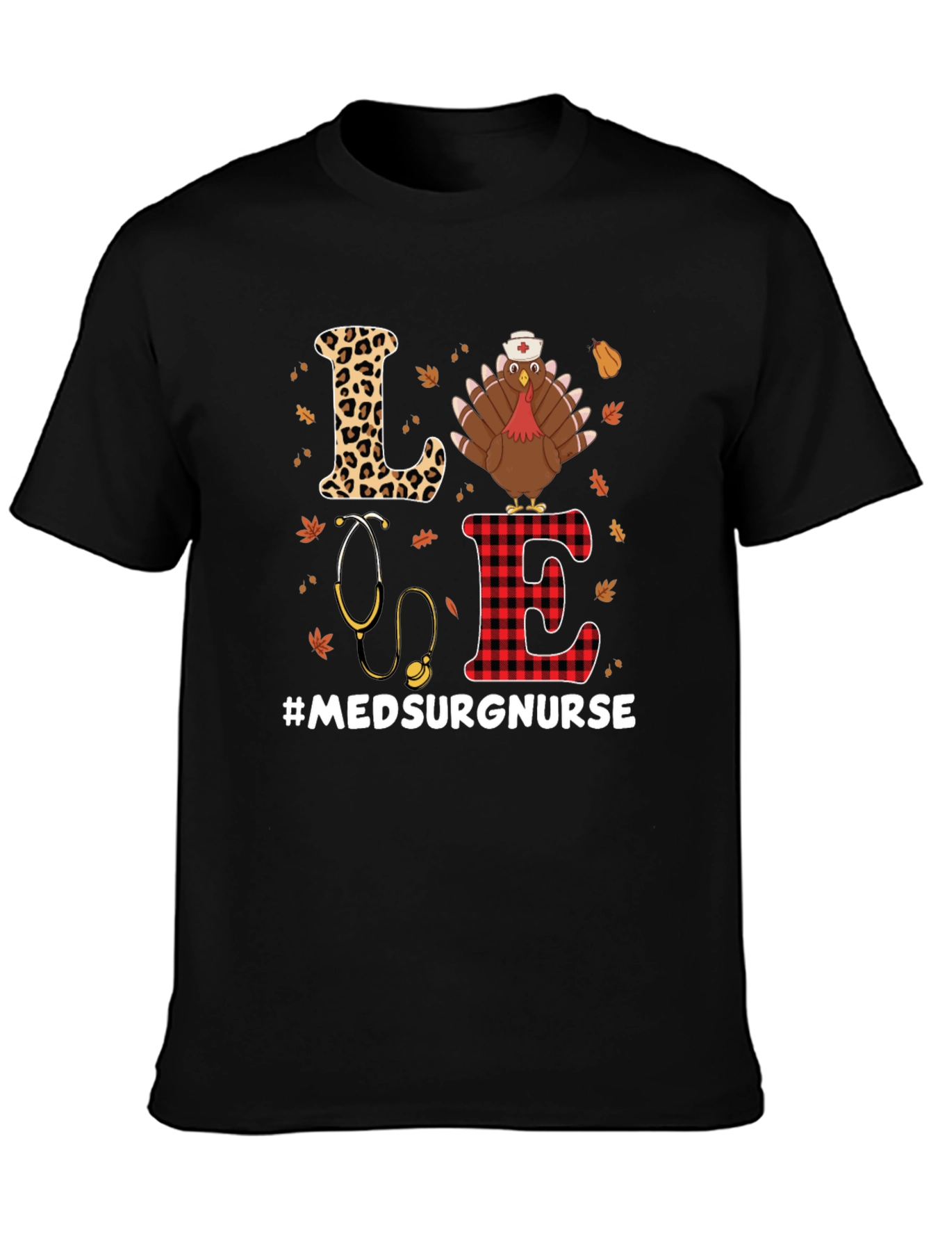 Med Surg Nurse Thanksgiving Turkey T-Shirt