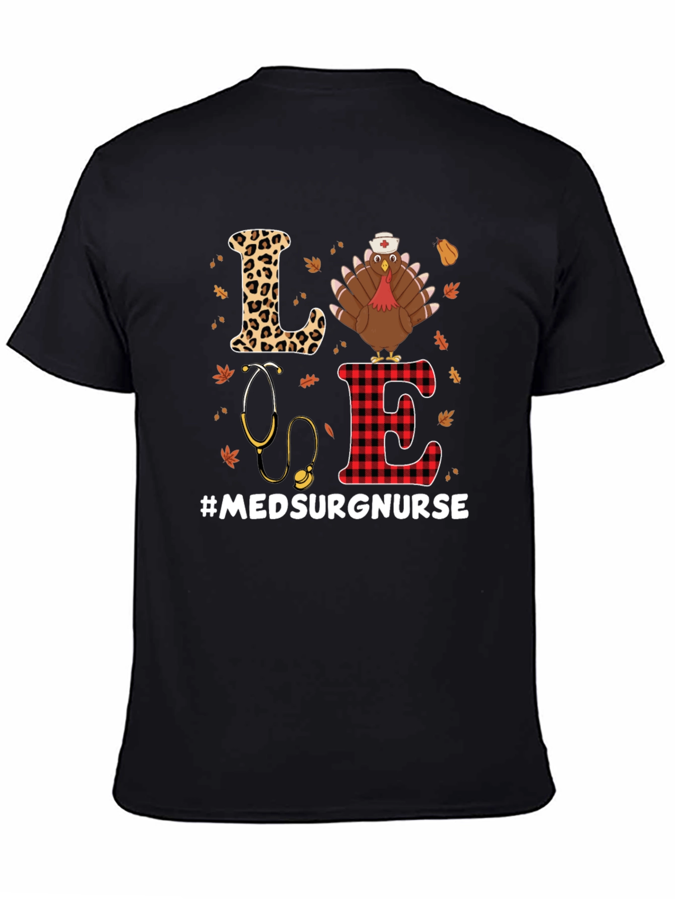 Med Surg Nurse Thanksgiving Turkey T-Shirt
