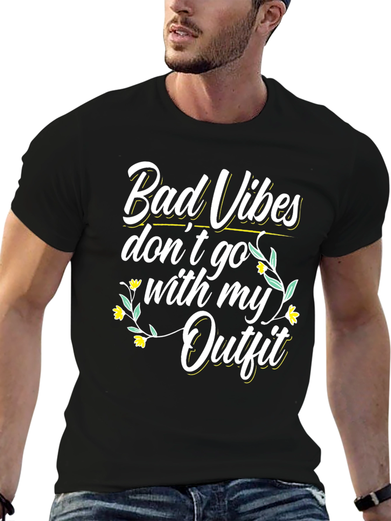 Bad Vibes Outfit Graphic Tee