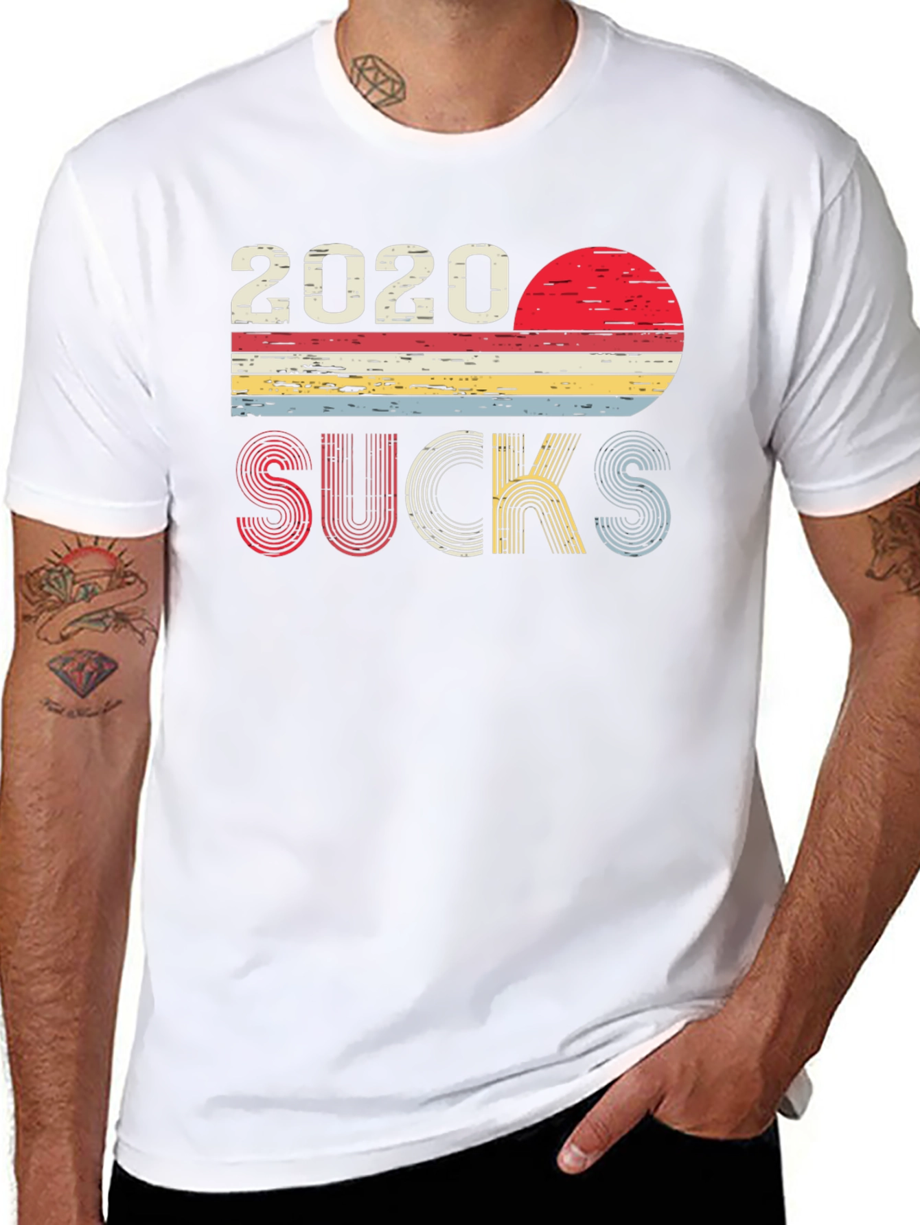 2020 Sucks Graphic T-Shirt - Unisex Retro Design