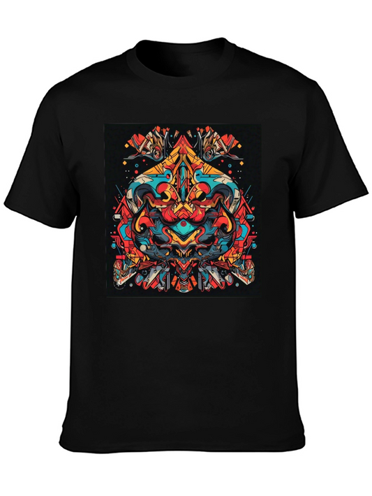 Abstract Graphic Tee - Bold Artistic Design