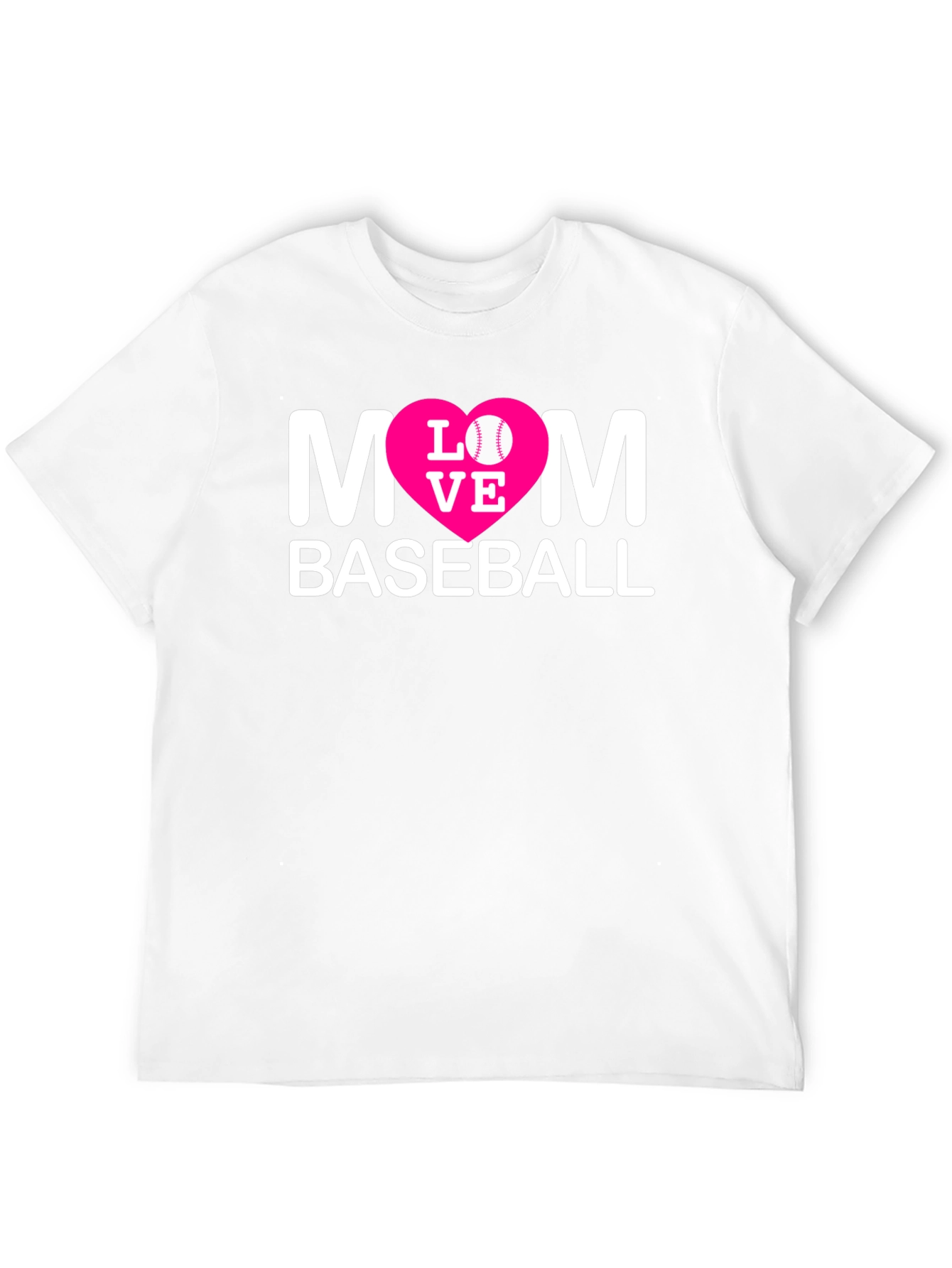 Mom Baseball T-Shirt - Love Design
