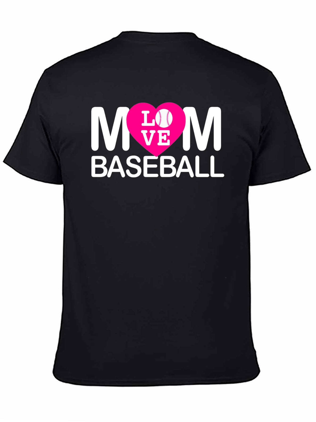 Mom Baseball T-Shirt - Love Design