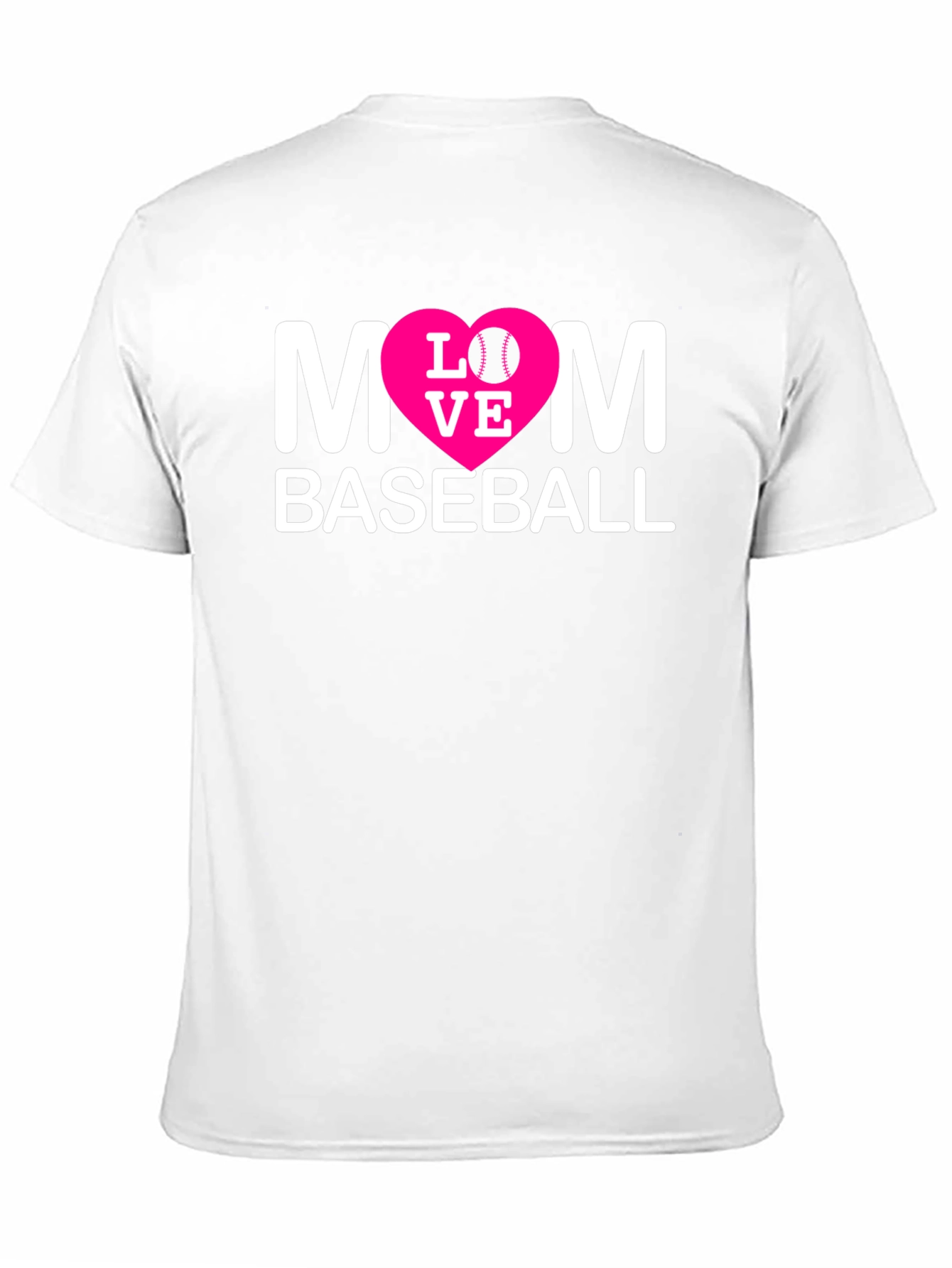 Mom Baseball T-Shirt - Love Design