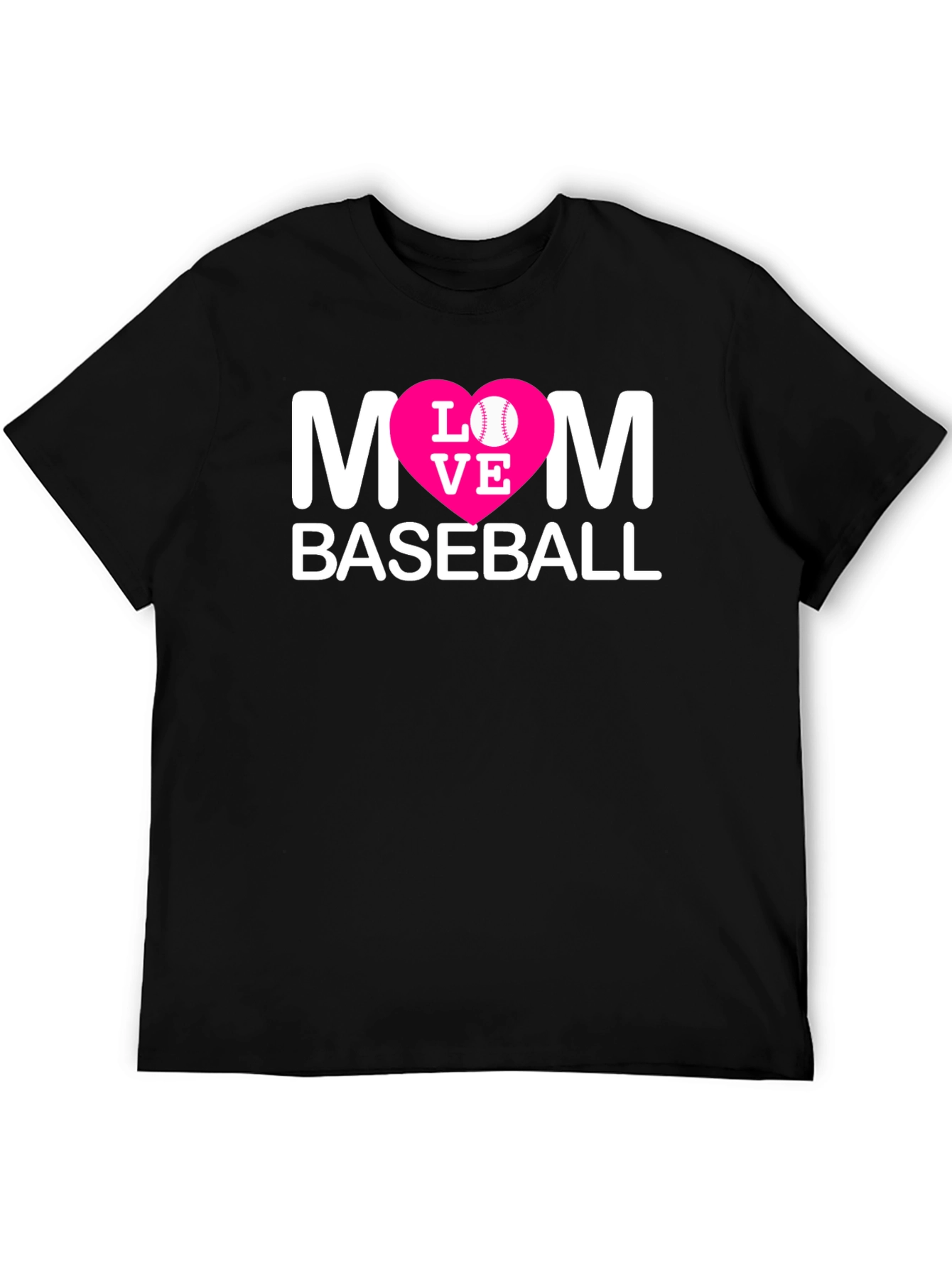Mom Baseball T-Shirt - Love Design
