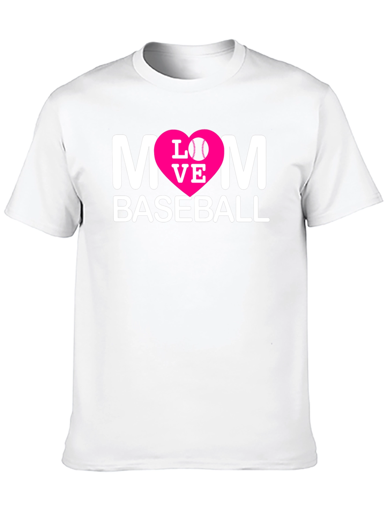 Mom Baseball T-Shirt - Love Design