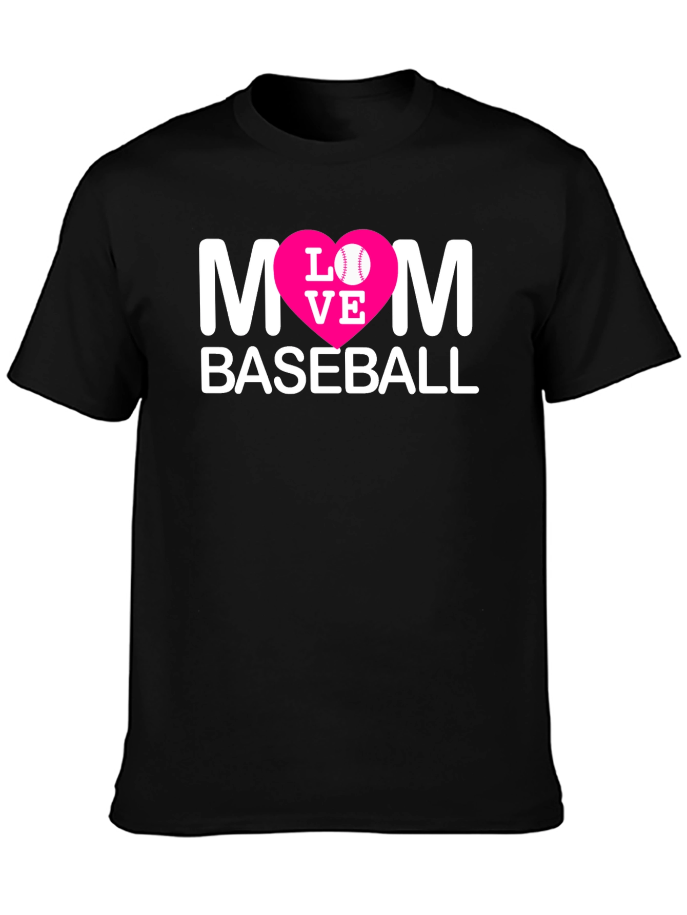 Mom Baseball T-Shirt - Love Design