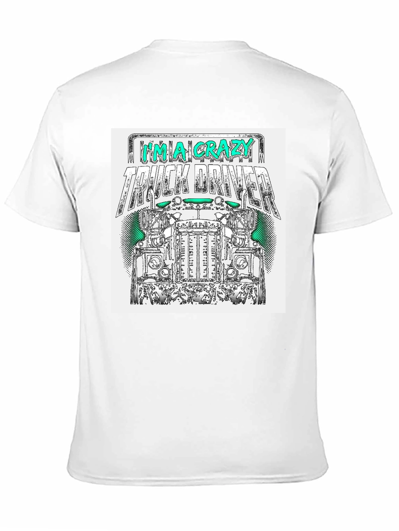 Crazy Truck Driver T-Shirt - Mens Black Tee