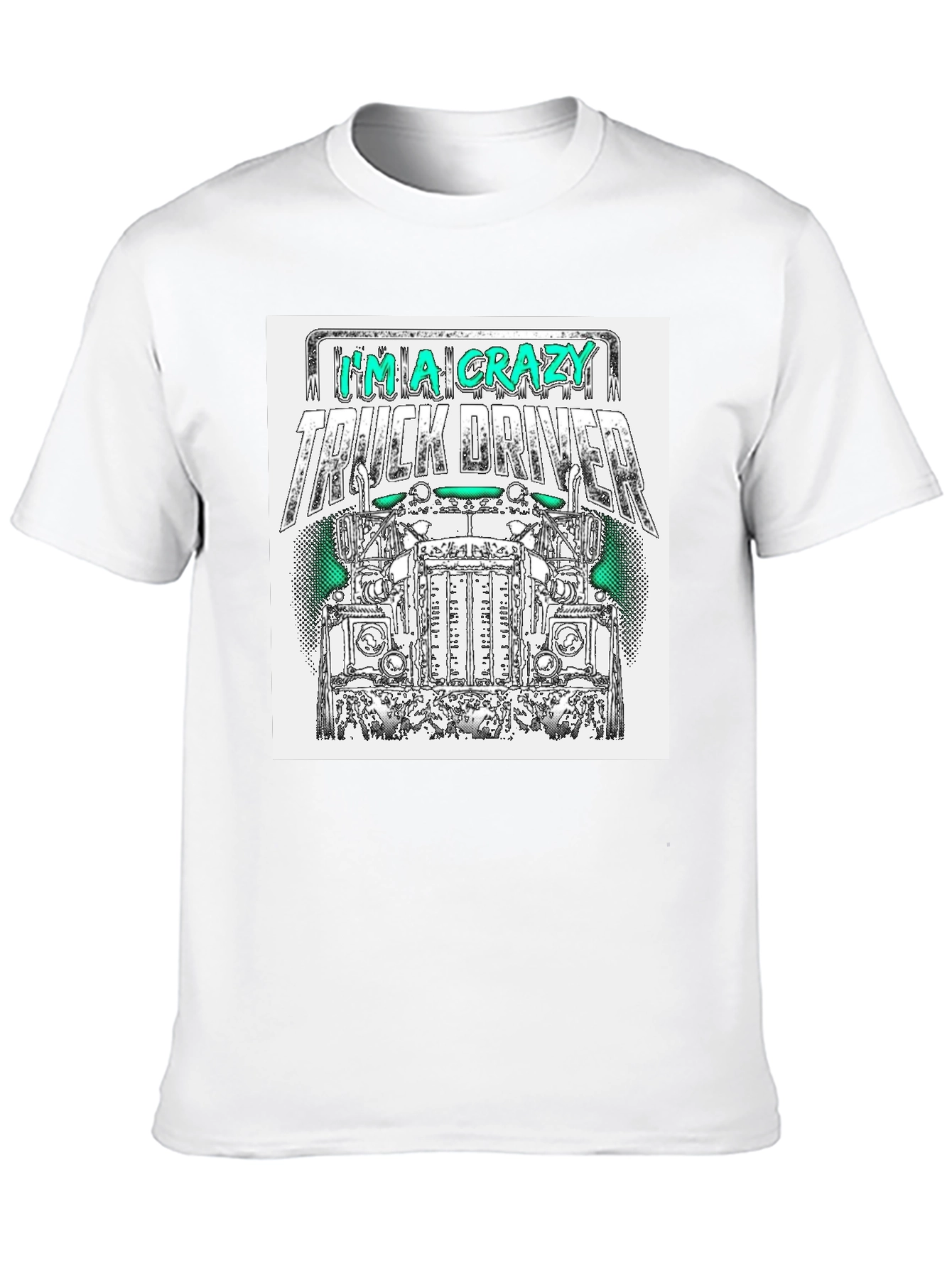 Crazy Truck Driver T-Shirt - Mens Black Tee