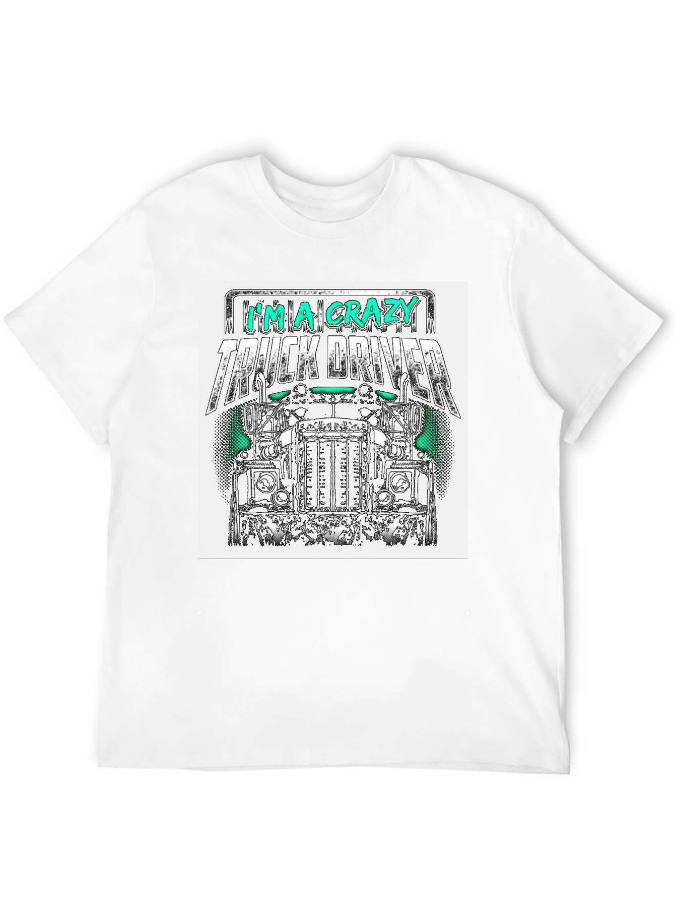 Crazy Truck Driver T-Shirt - Mens Black Tee