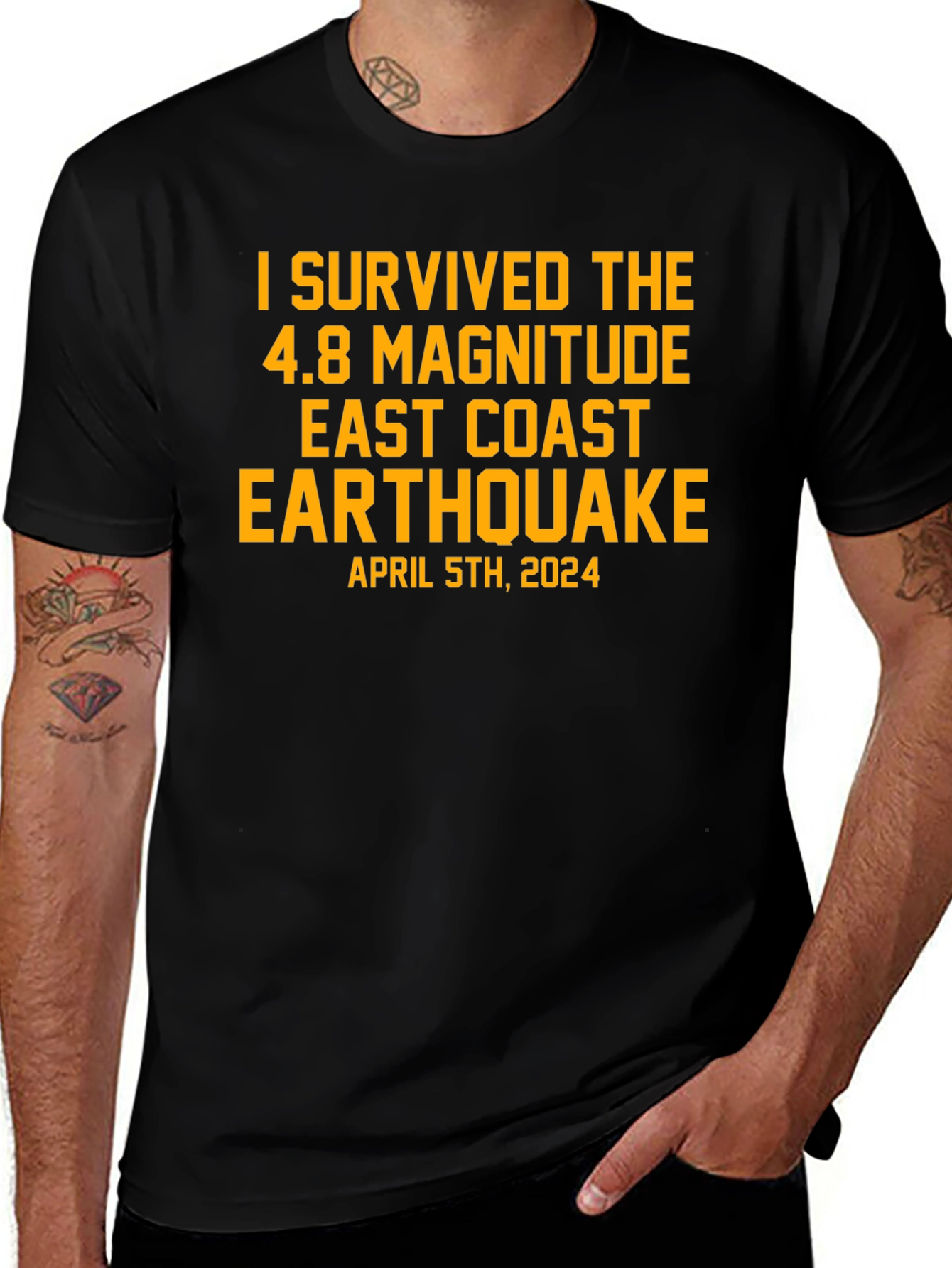 I Survived East Coast Earthquake April 5th 2024 T-Shirt