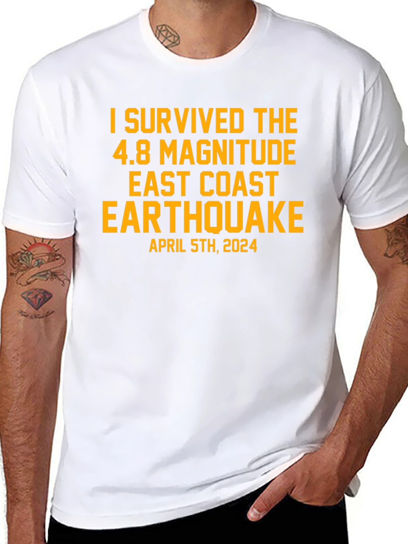 I Survived East Coast Earthquake April 5th 2024 T-Shirt