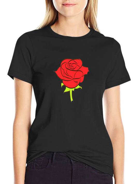 Black Rose Graphic Tee - Stylish Menswear