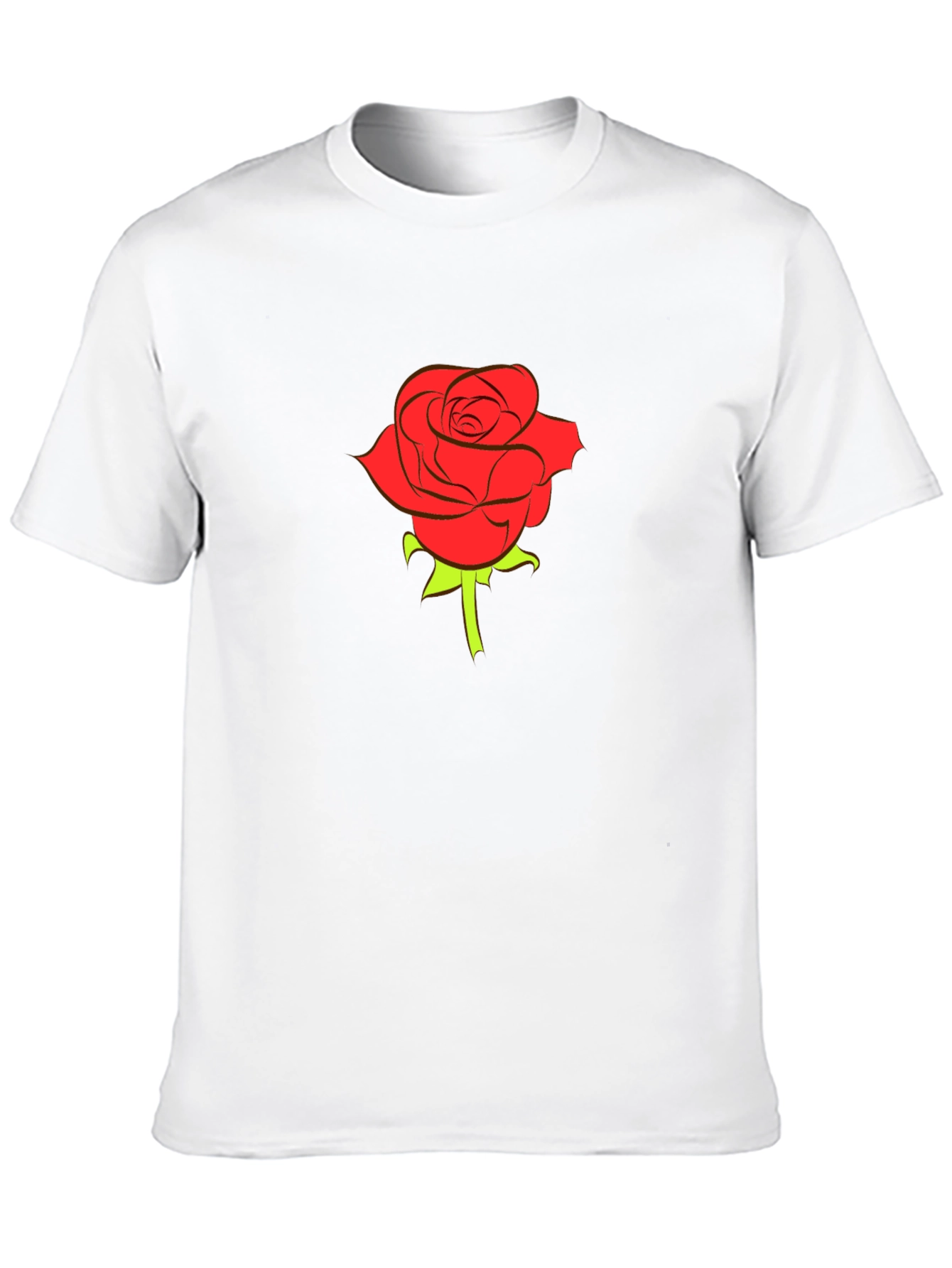 Black Rose Graphic Tee - Stylish Menswear