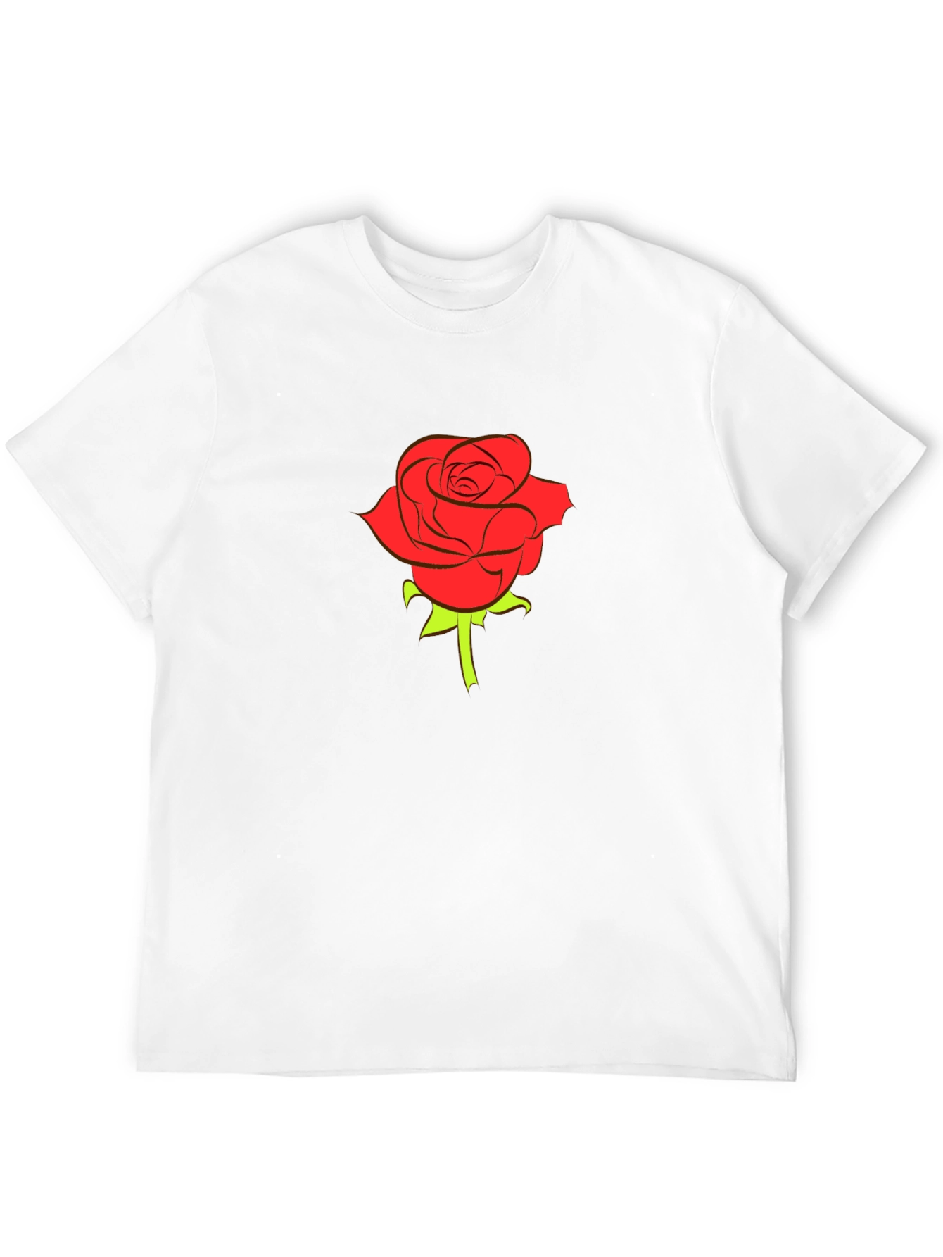 Black Rose Graphic Tee - Stylish Menswear
