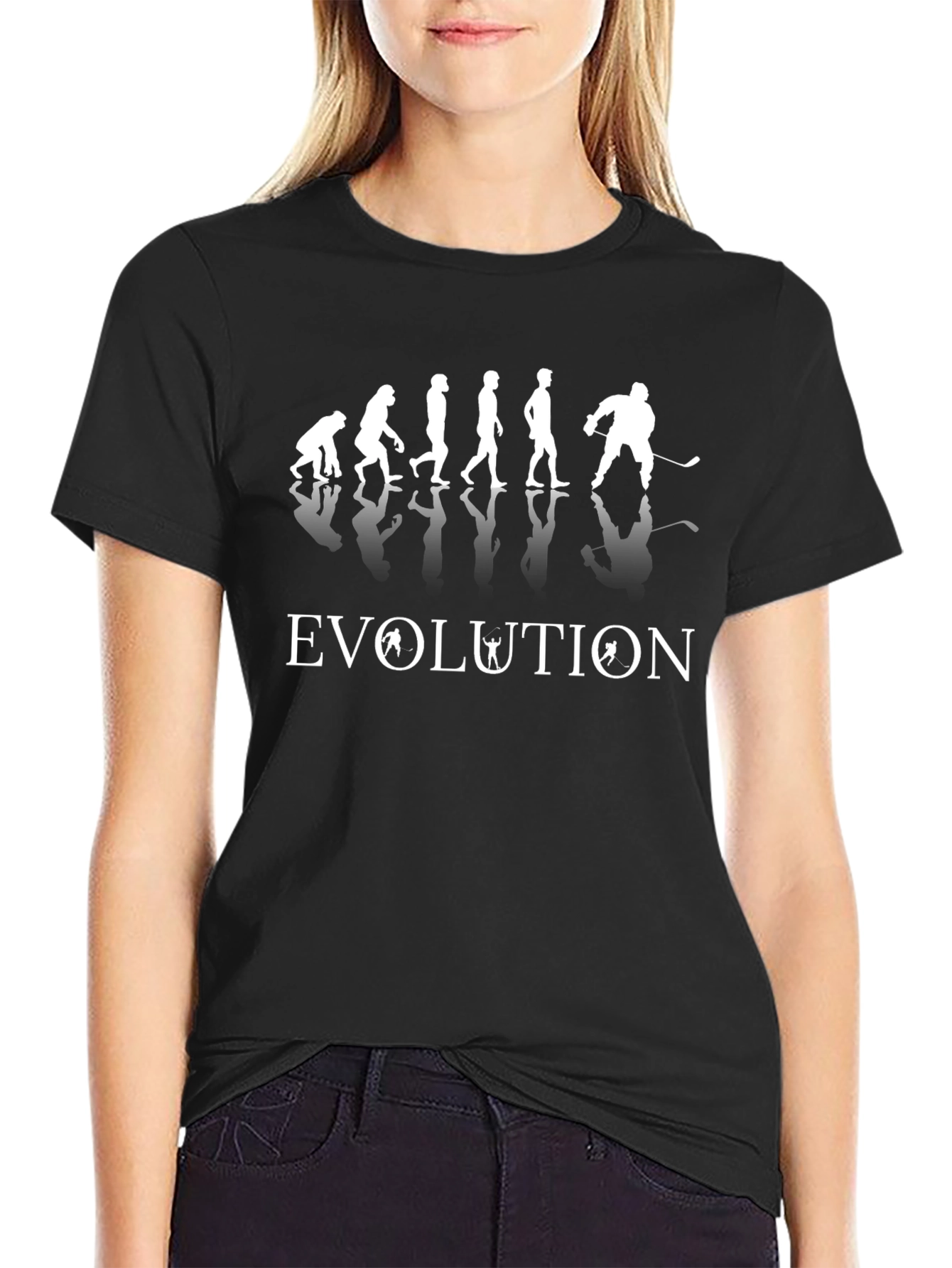 Hockey Evolution T-Shirt - Black Tee
